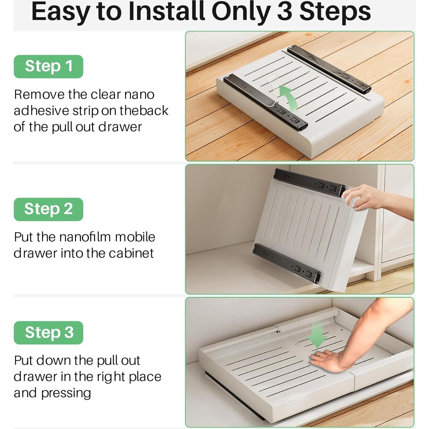 Organizador de Gabinete Expandible Kitstorack Blanco 30.48-50.8cm