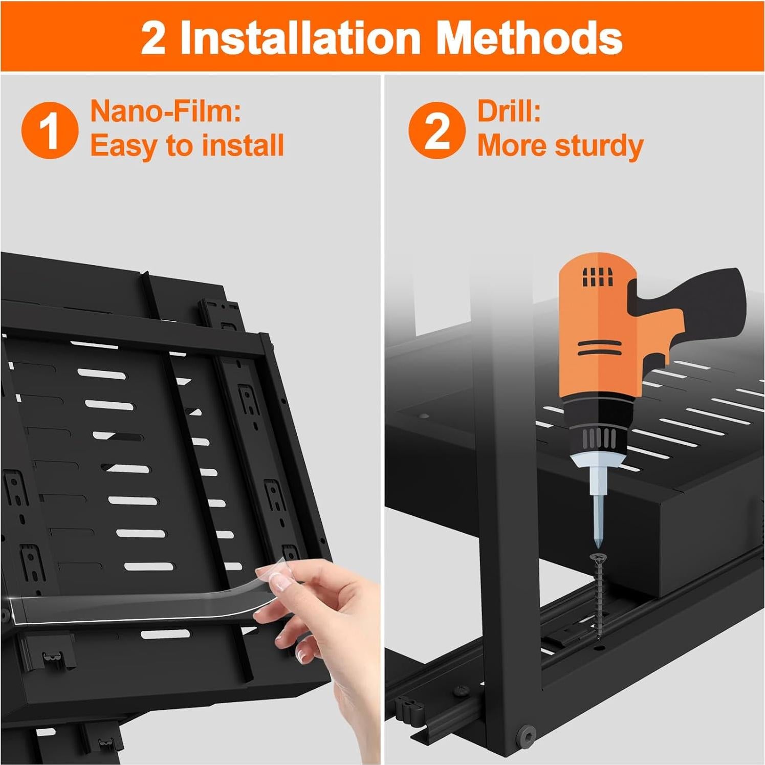 Organizador de Gabinete Expandible Golener - 2 Niveles, Metal