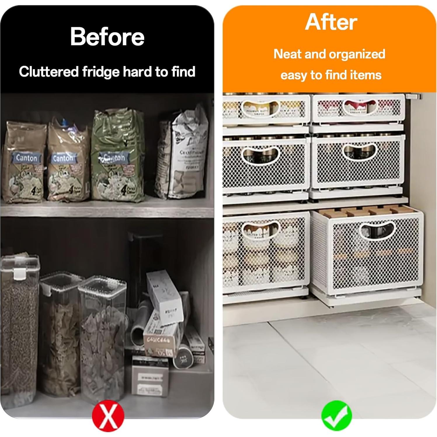 Organizador de Gabinete Extraíble ZHOHO TANT 24.4x30cm Blanco