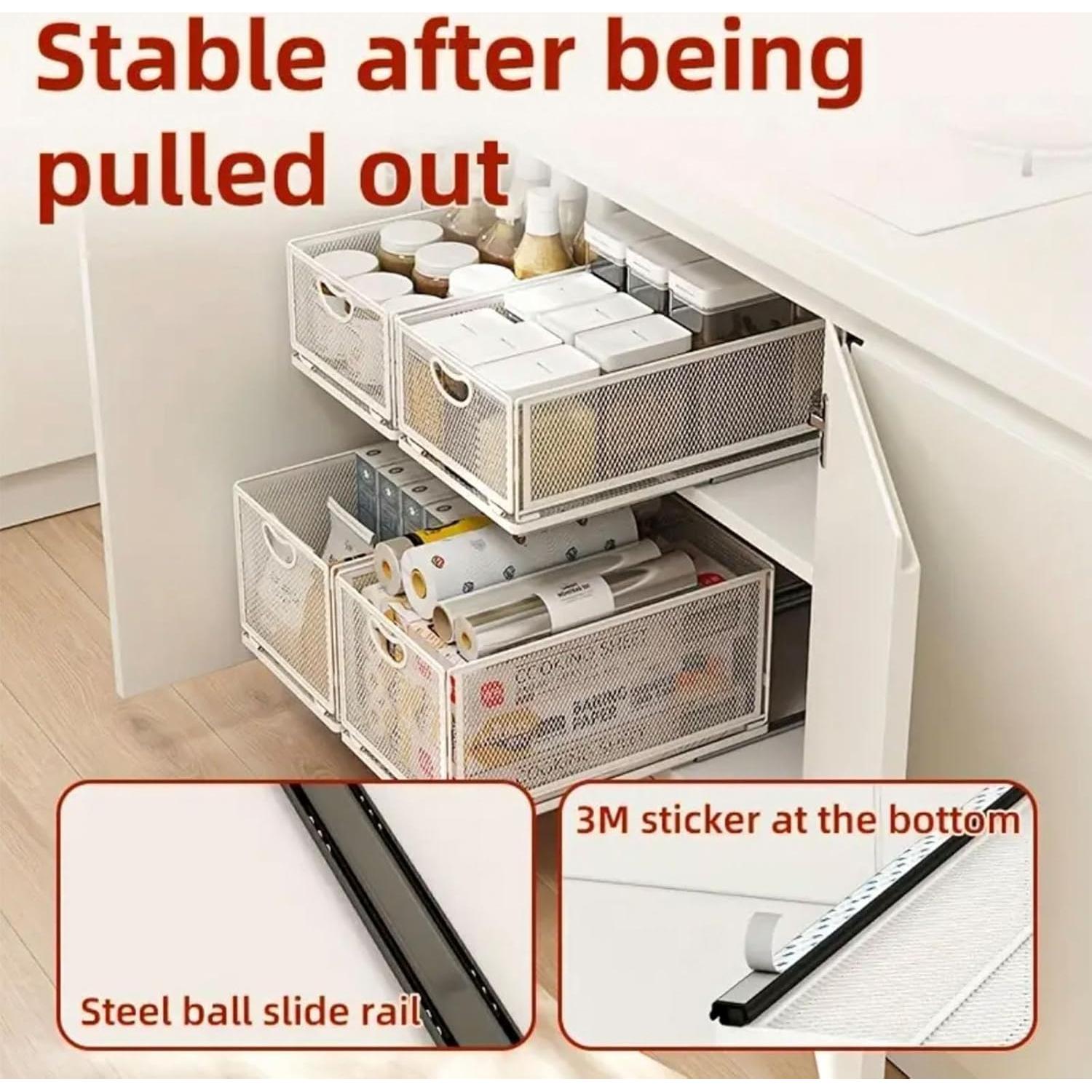 Organizador de Gabinete Extraíble ZHOHO TANT 24.4x30cm Blanco