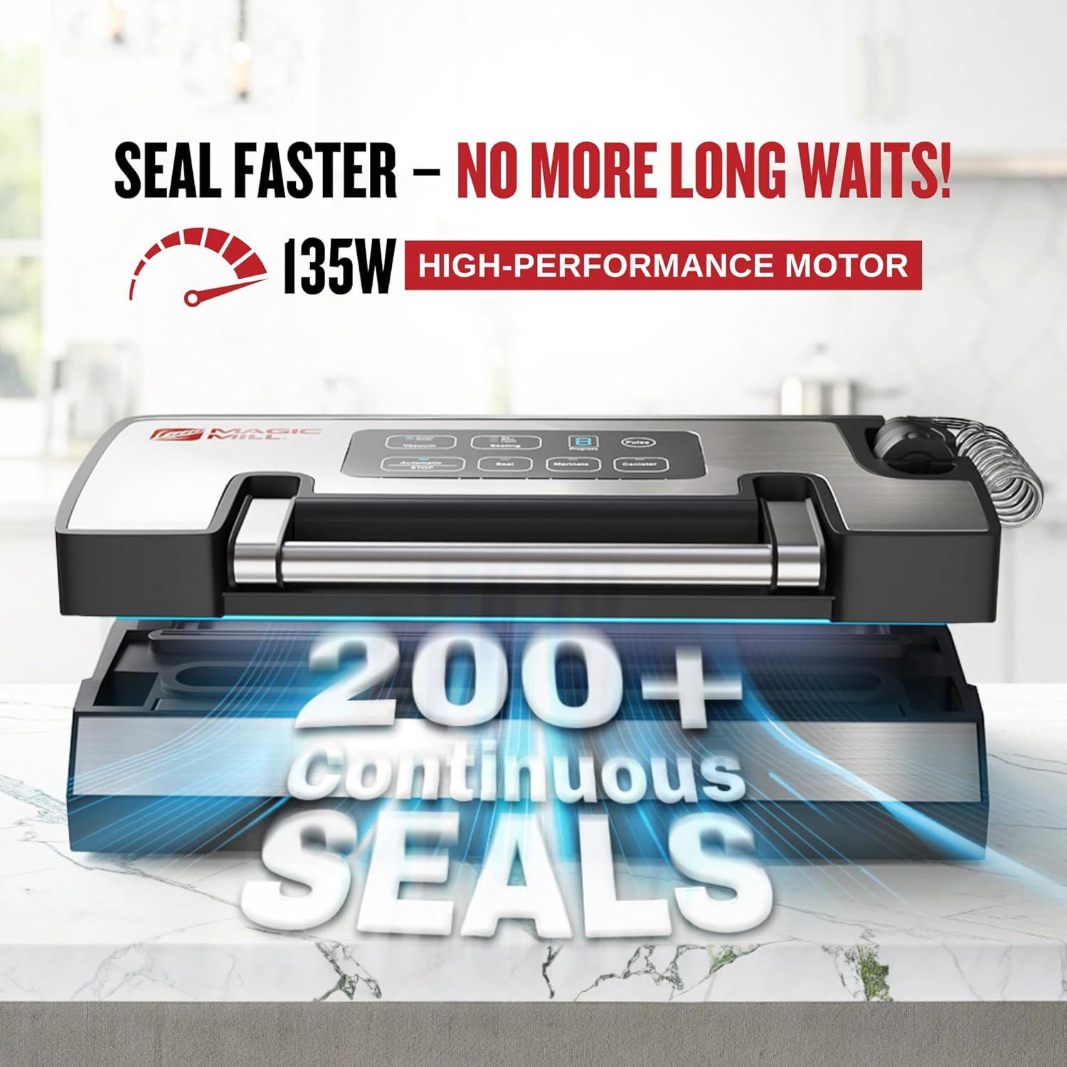 Máquina de Sellado al Vacío Magic Mill MVS-5185 Acero Inoxidable