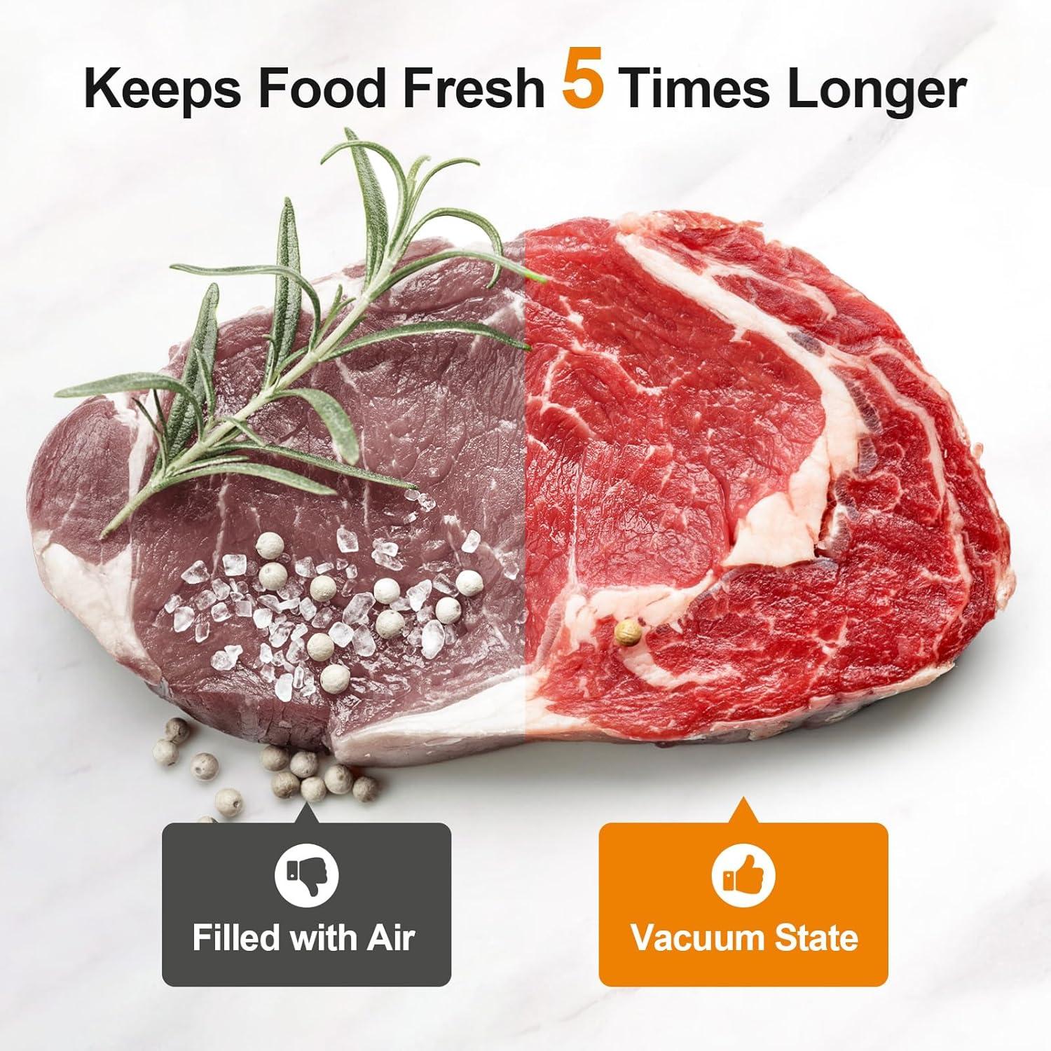 Sellador al vacío Goldtouch 8 en 1 con pantalla digital