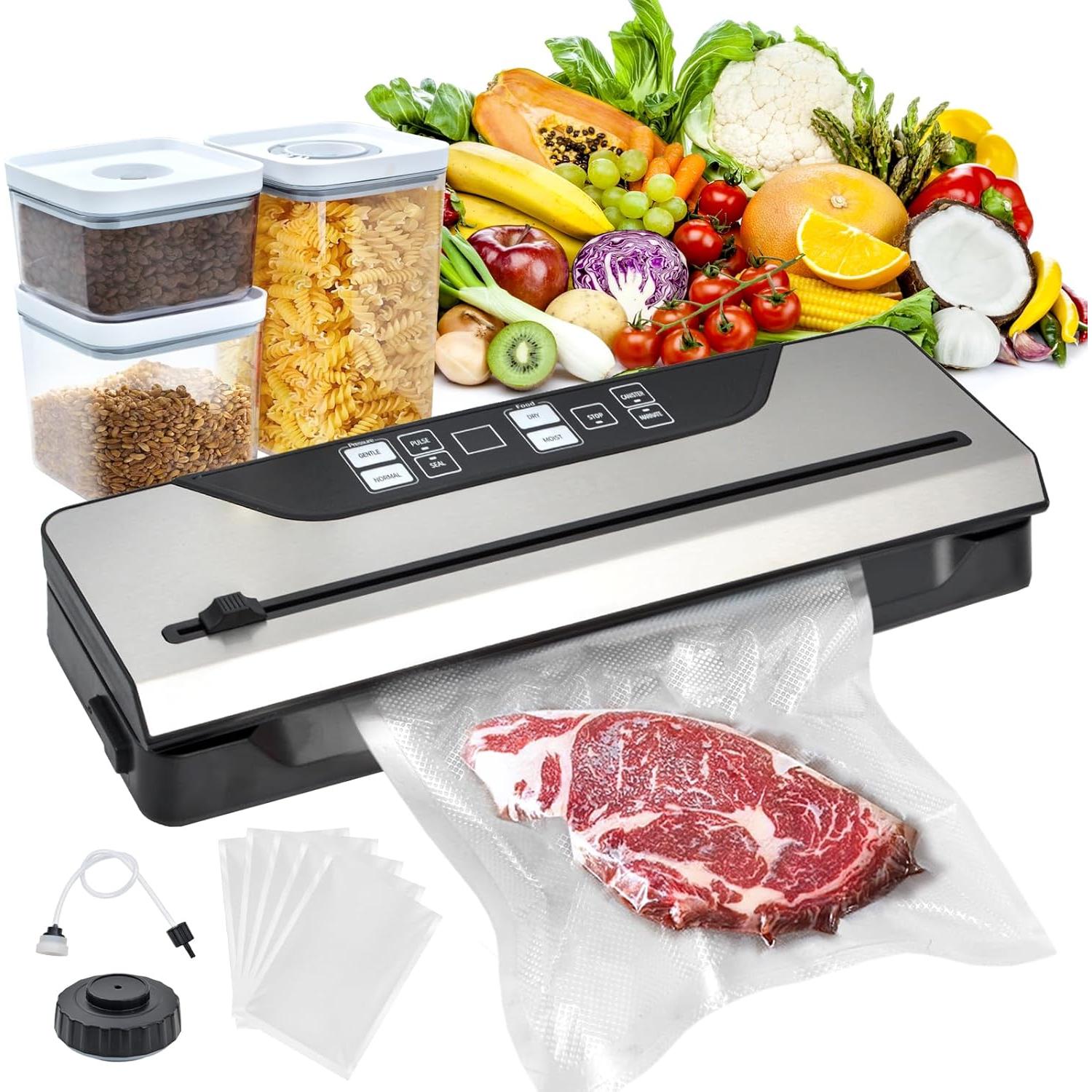 Sellador al vacío Goldtouch 8 en 1 con pantalla digital