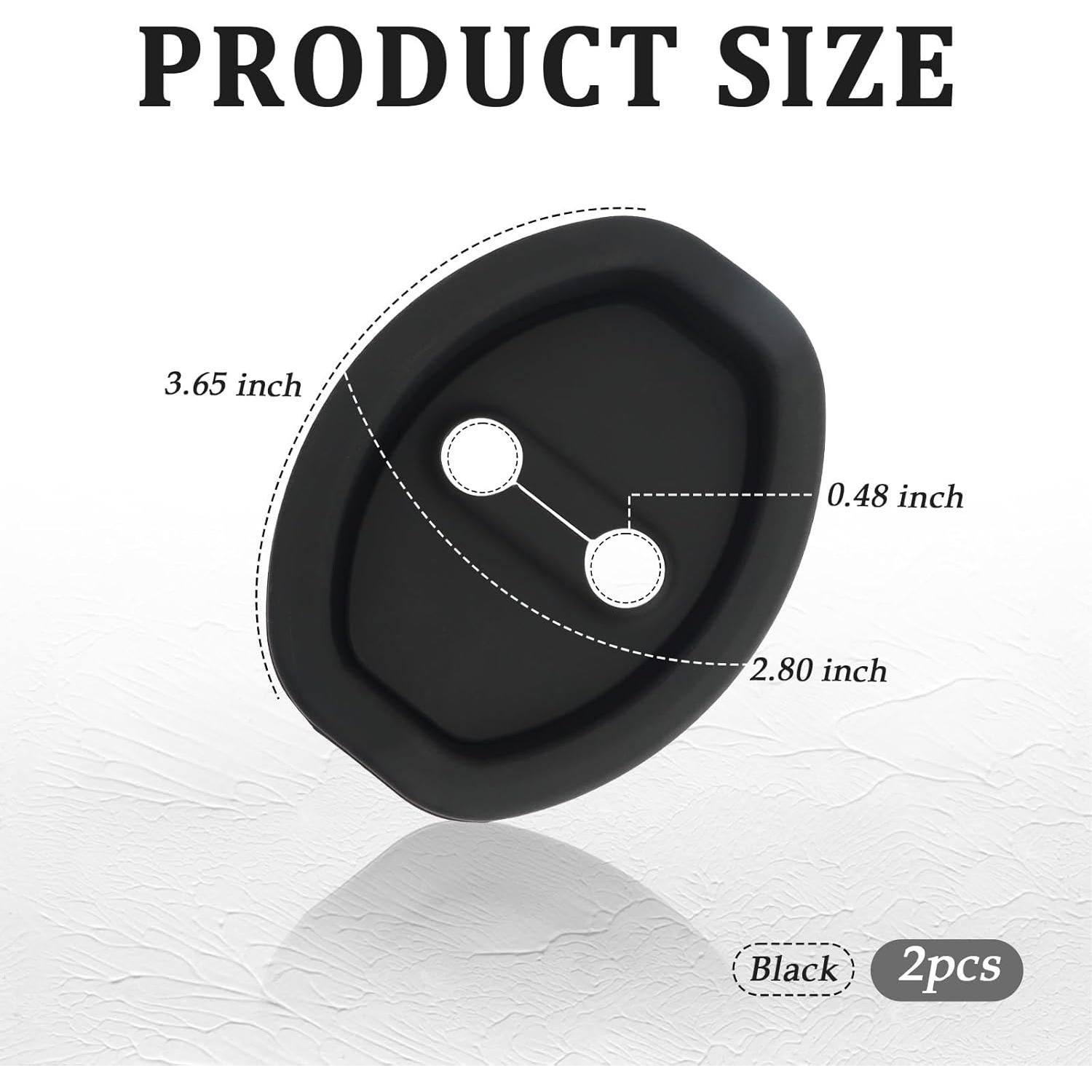 Cubierta de Pestillo de Puerta de Coche Figpade - Silicona 2 Piezas