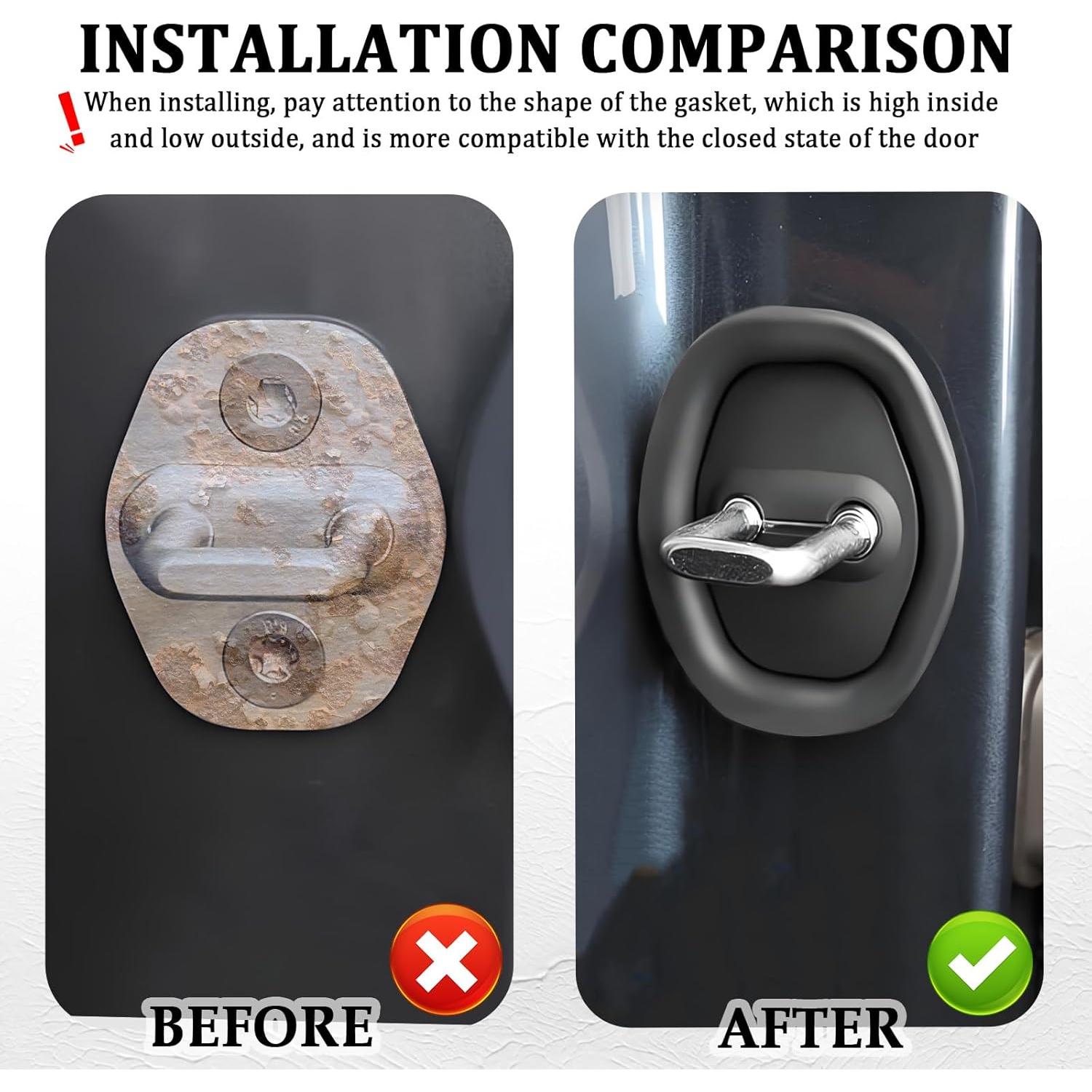 Cubierta de Pestillo de Puerta de Coche Figpade - Silicona 2 Piezas