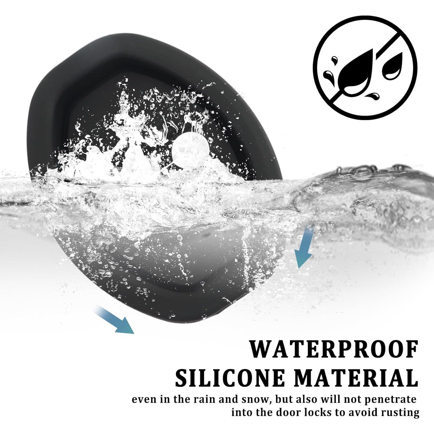 Cubierta de Pestillo de Puerta de Coche Figpade - Silicona 2 Piezas