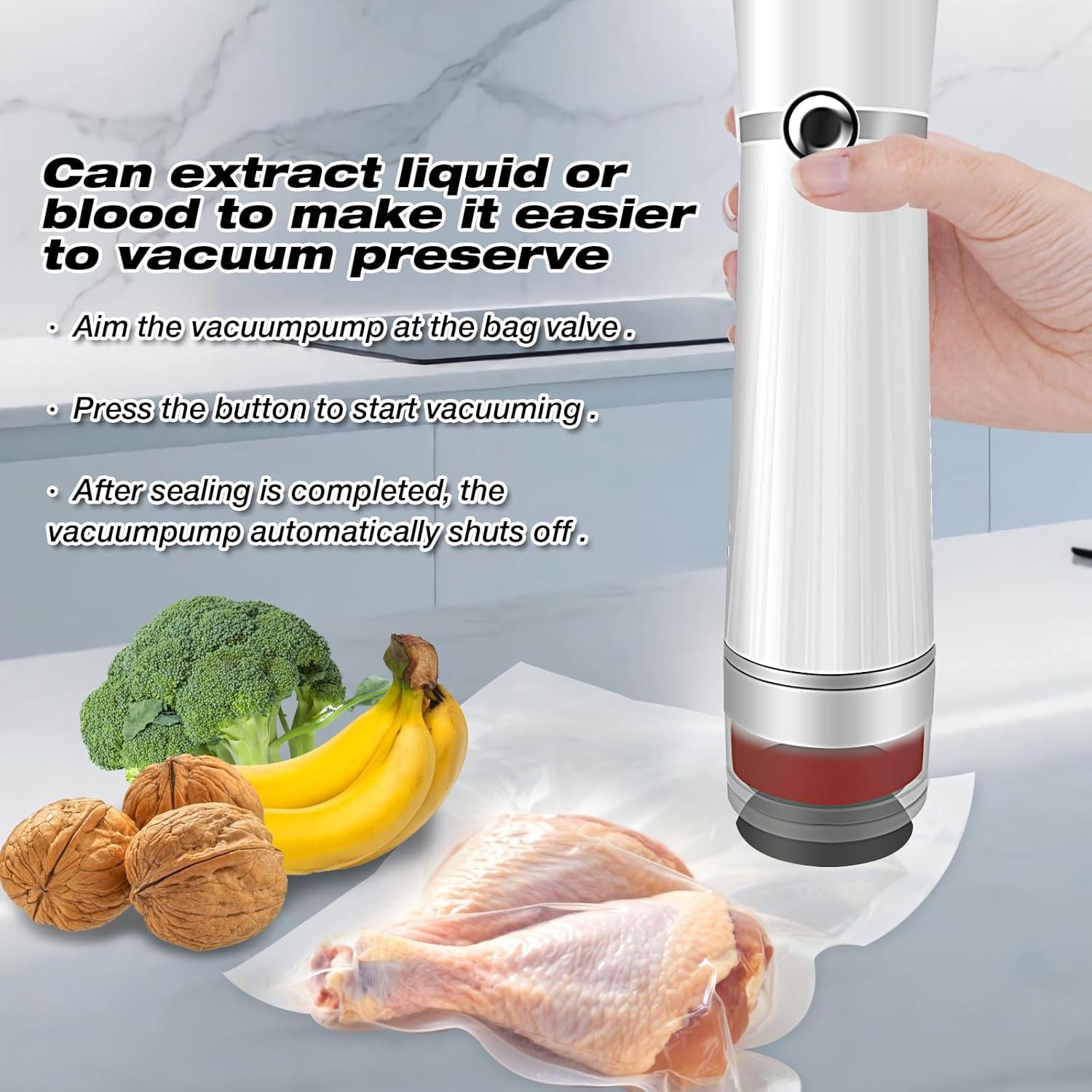 Sellador de Vacío Manual RAIN SPIRIT con 10 Bolsas Reutilizables