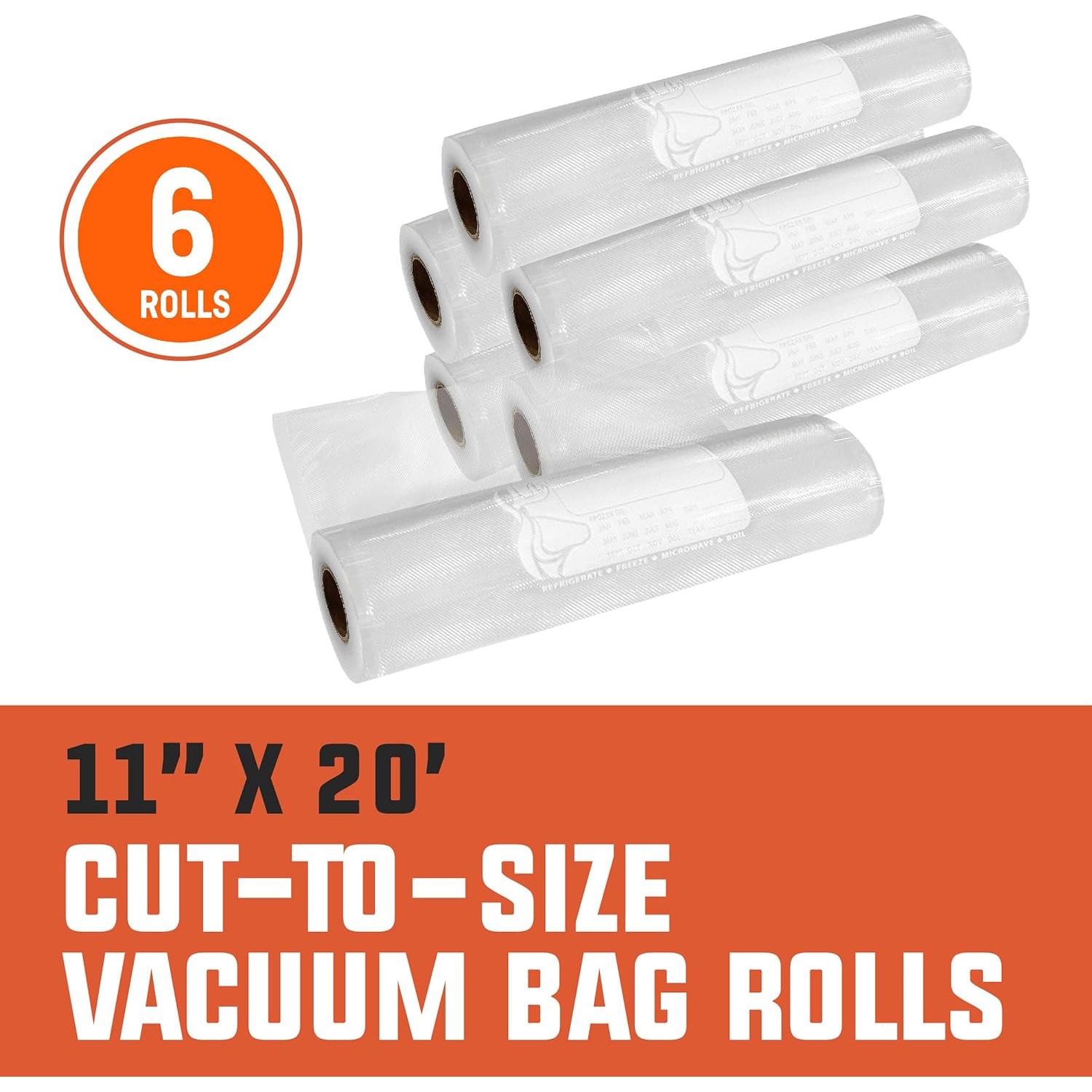 Rollos de Bolsa de Vacío PrimalTek 11" x 6 Unidades - BPA Free