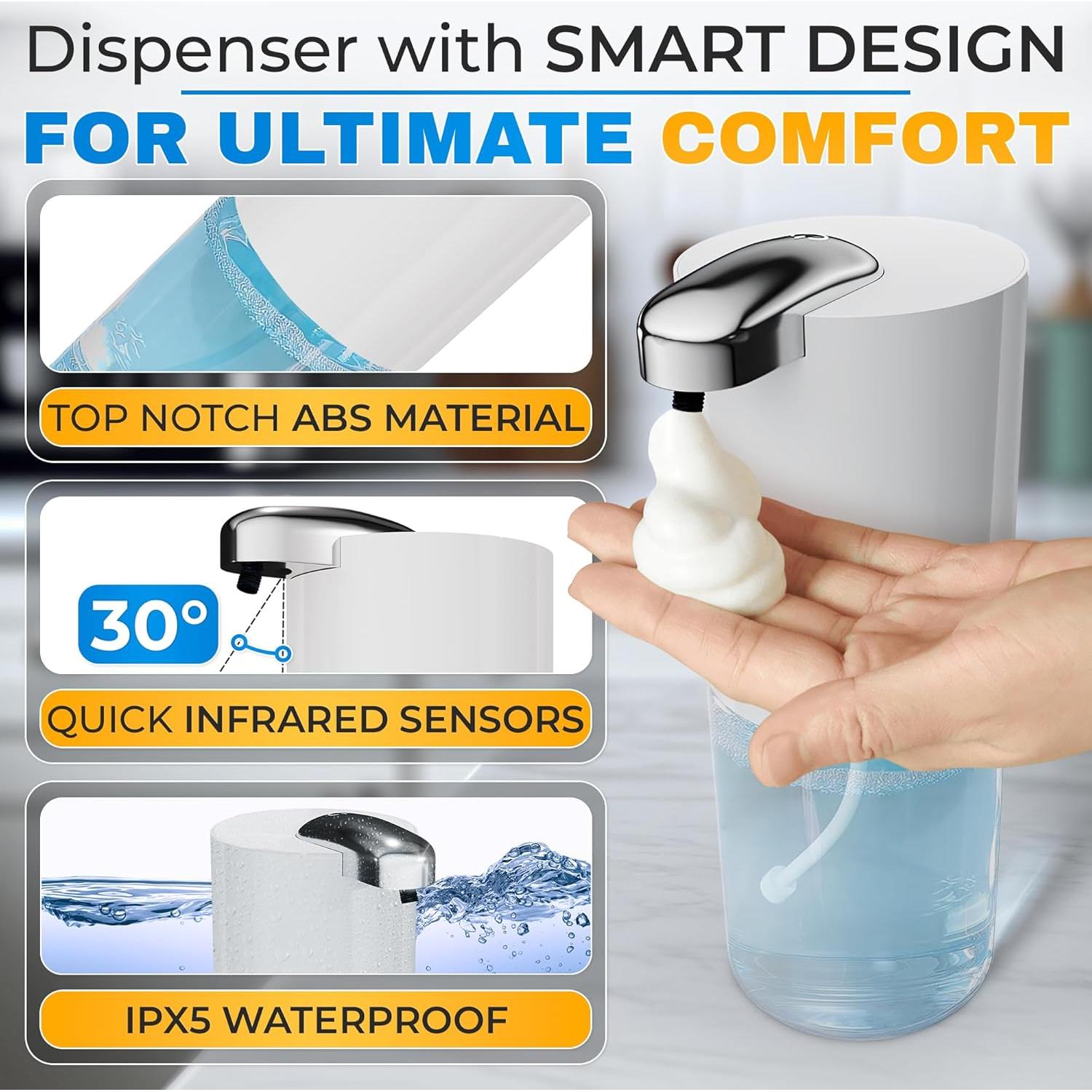 Dispensador de Jabón Automático BURIUS 399.5 ml Sin Contacto