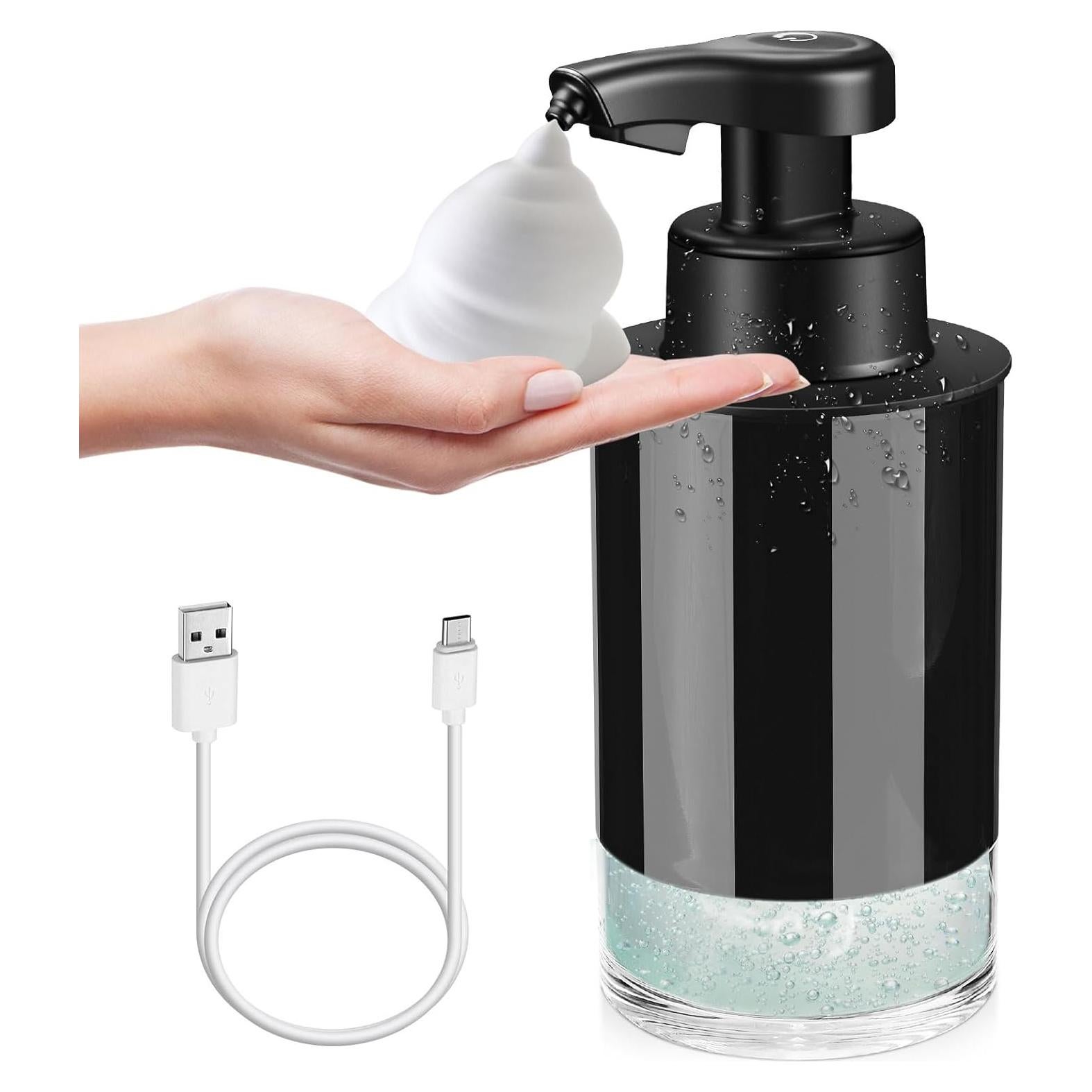 Dispensador Automático de Jabón Espumoso RRSilvia 325ml Negro