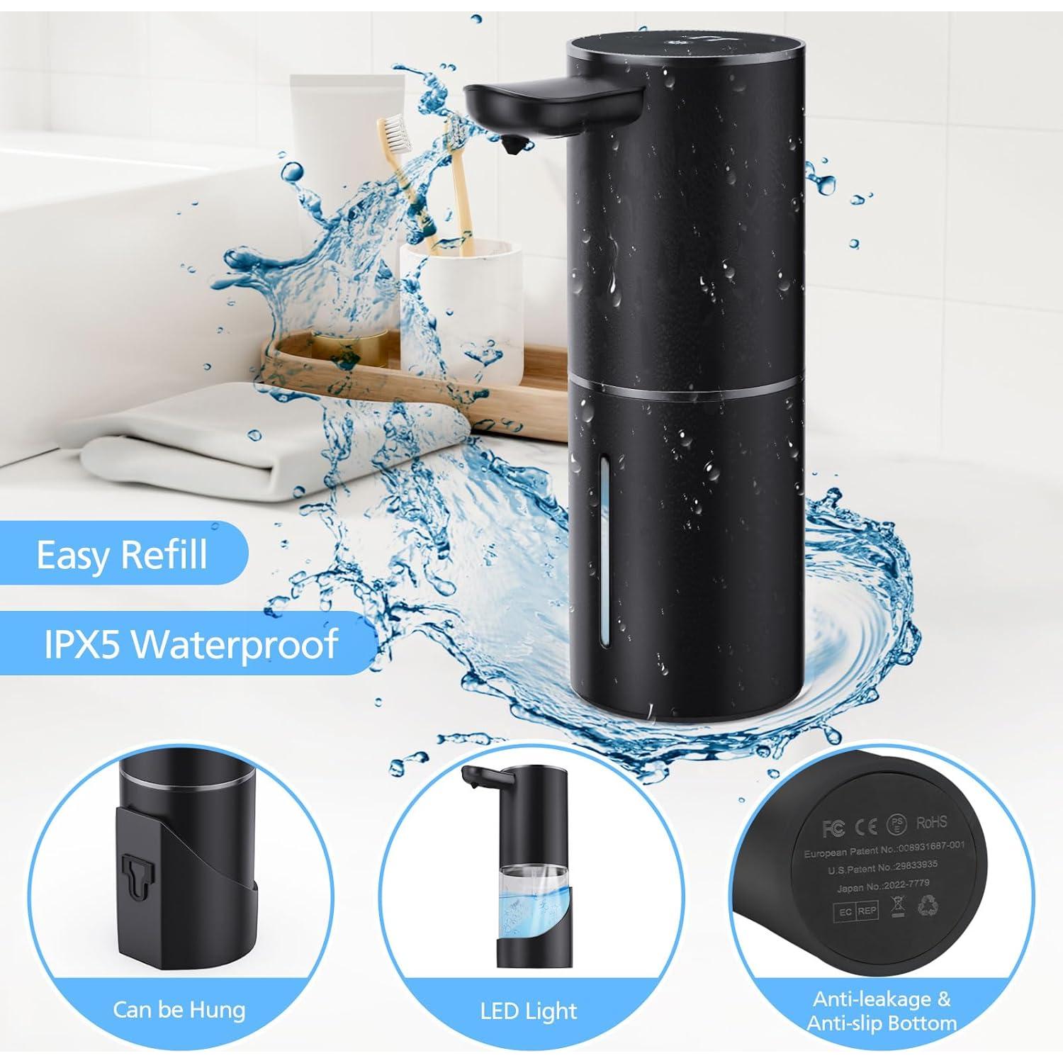 Dispensador de Jabón Espumoso Automático HYICO 460ml USB-C Negro