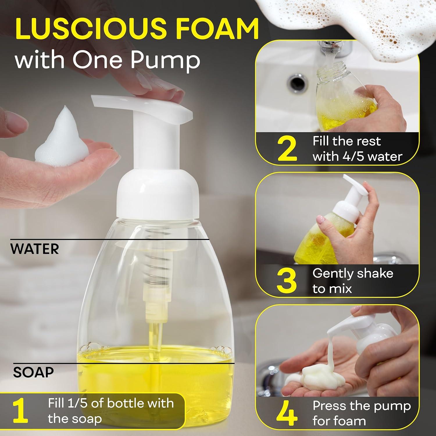 Botellas Dispensador de Jabón Espumoso BRIGHTFROM 250ml - Paquete de 2