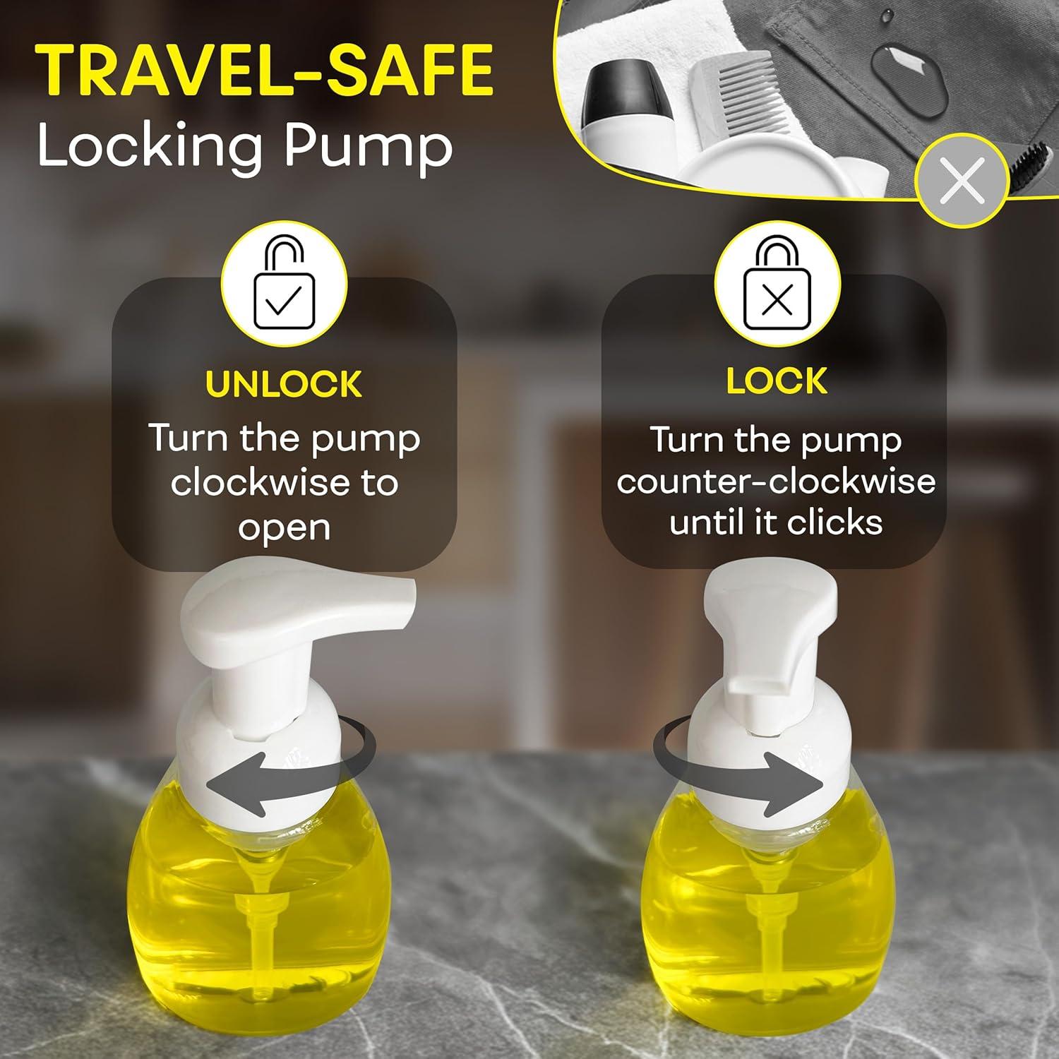 Botellas Dispensador de Jabón Espumoso BRIGHTFROM 250ml - Paquete de 2