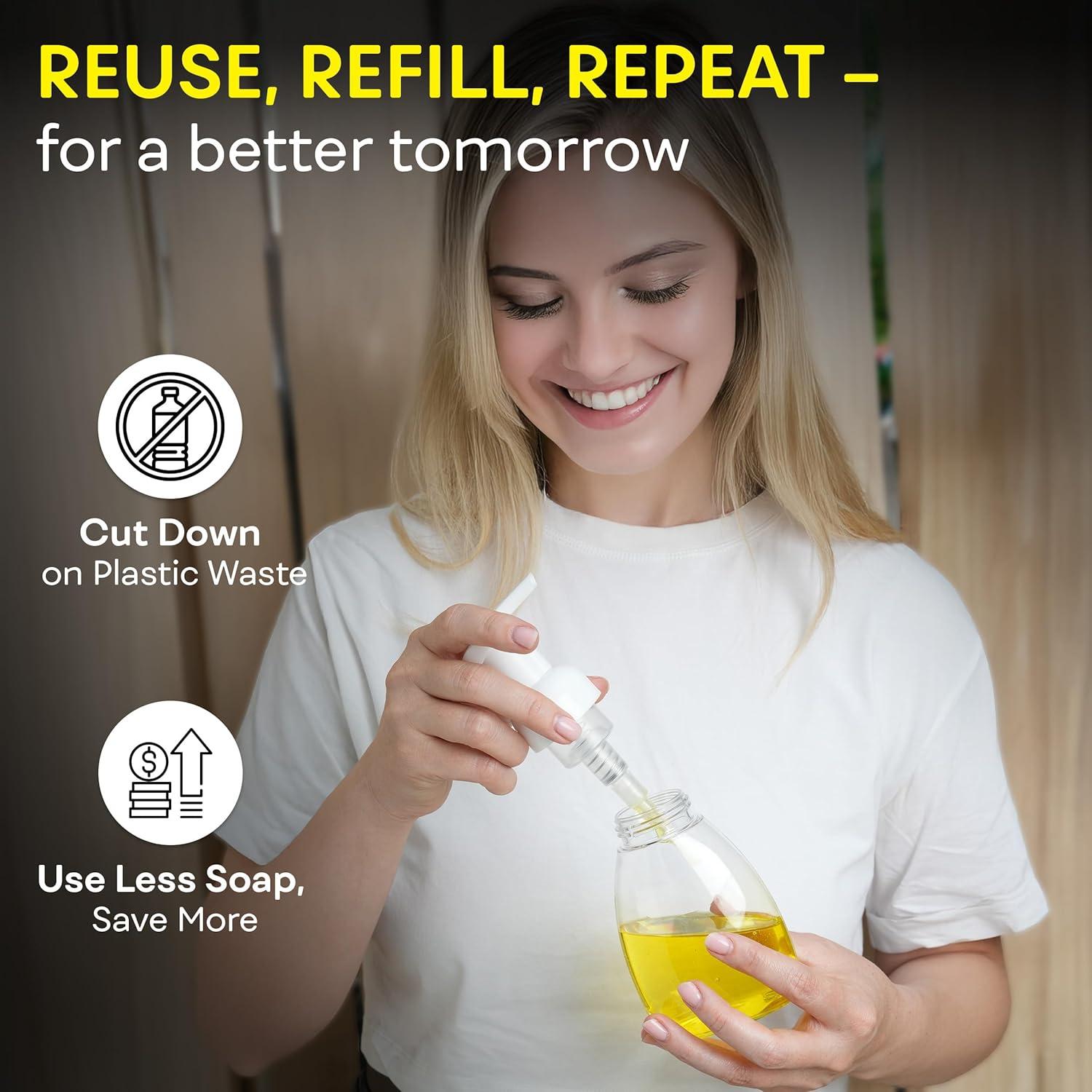 Botellas Dispensador de Jabón Espumoso BRIGHTFROM 250ml - Paquete de 2