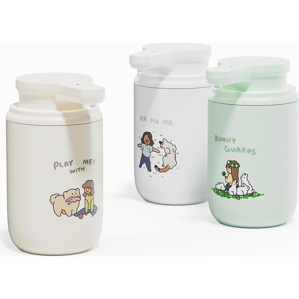 Dispensador de Jabón Automático Mooas Happy Buddy Marfil