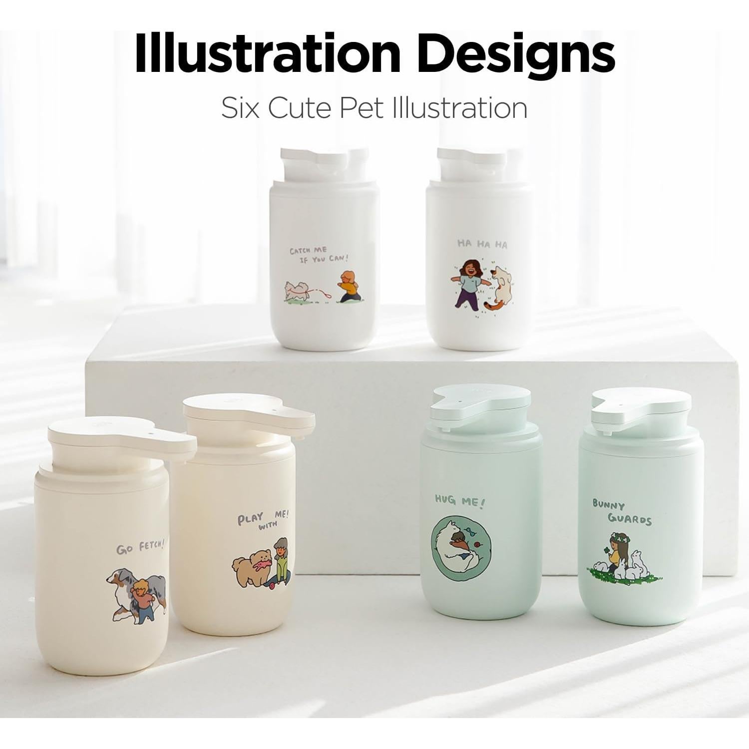 Dispensador de Jabón Automático Mooas Happy Buddy Marfil