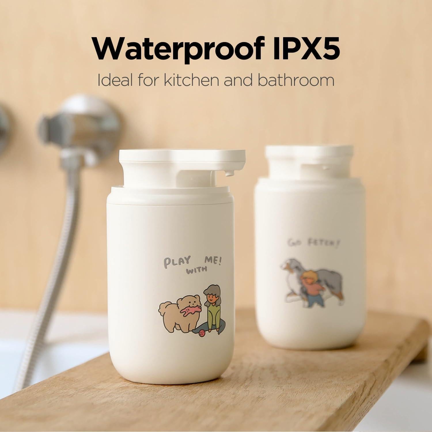 Dispensador de Jabón Automático Mooas Happy Buddy Marfil