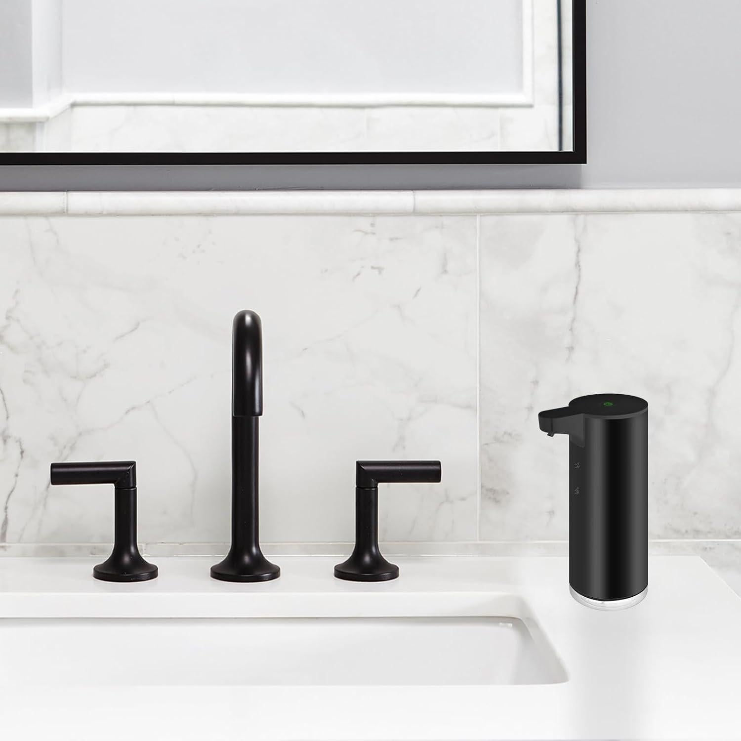 Dispensador Automático de Jabón Espumoso Mamiddle Negro IPX5