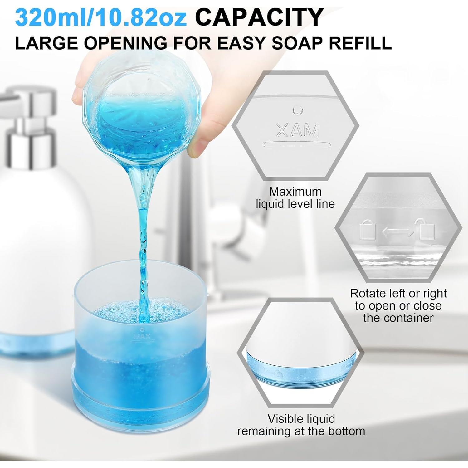 Dispensador Automático de Jabón Líquido Blancel 320ml Blanco