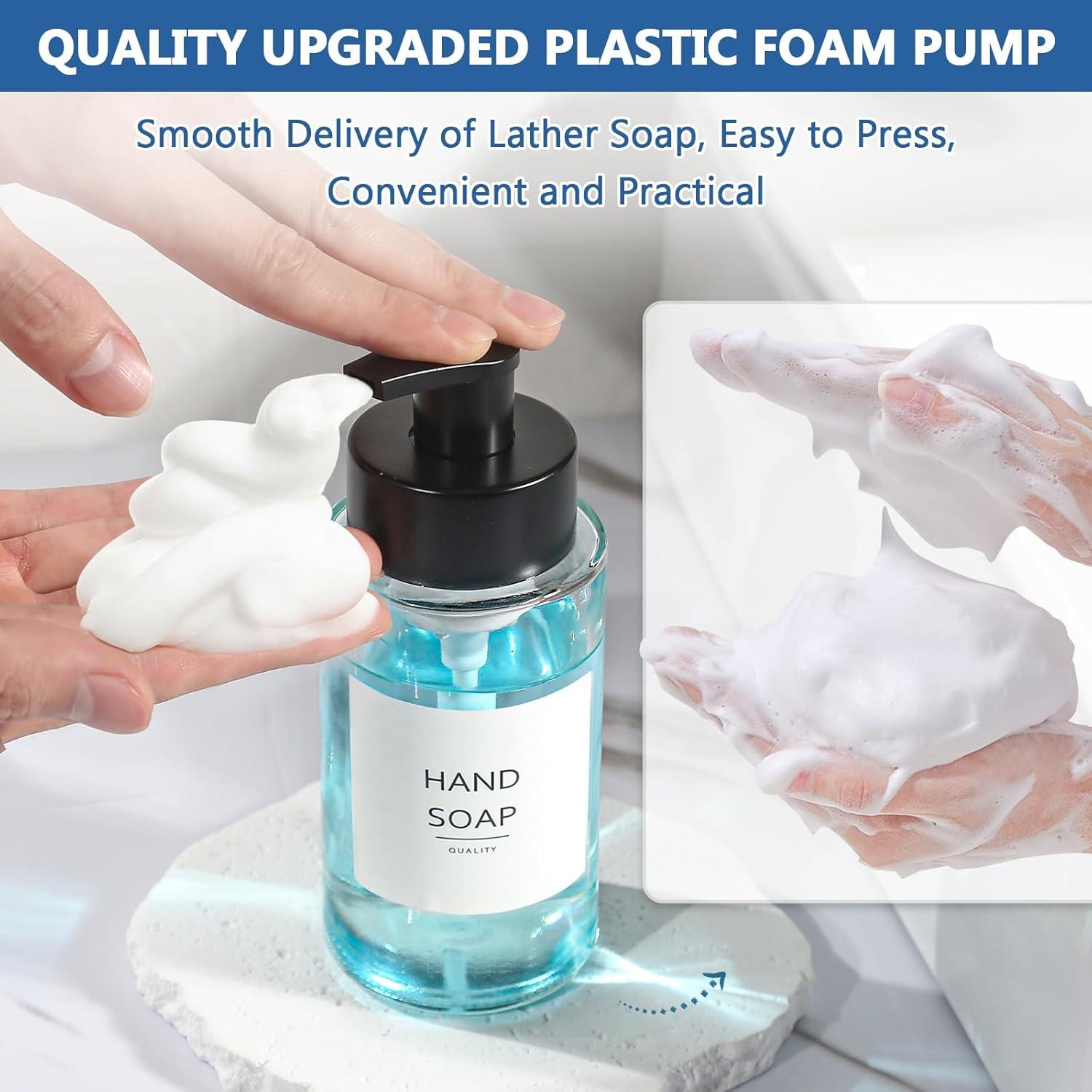 Dispensador de Jabón Espumoso RYTOXILO 300ml 2 Paquete Vidrio