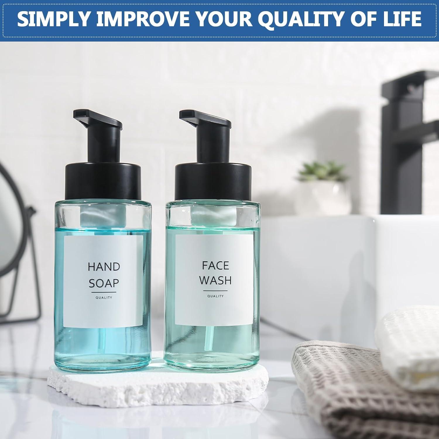 Dispensador de Jabón Espumoso RYTOXILO 300ml 2 Paquete Vidrio