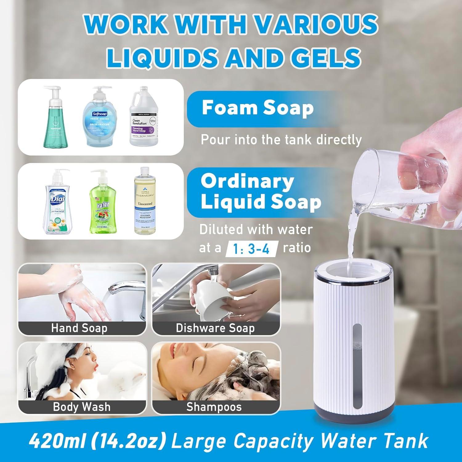 Dispensador de Jabón Automático TANSUOZHE 420ml Sin Contacto