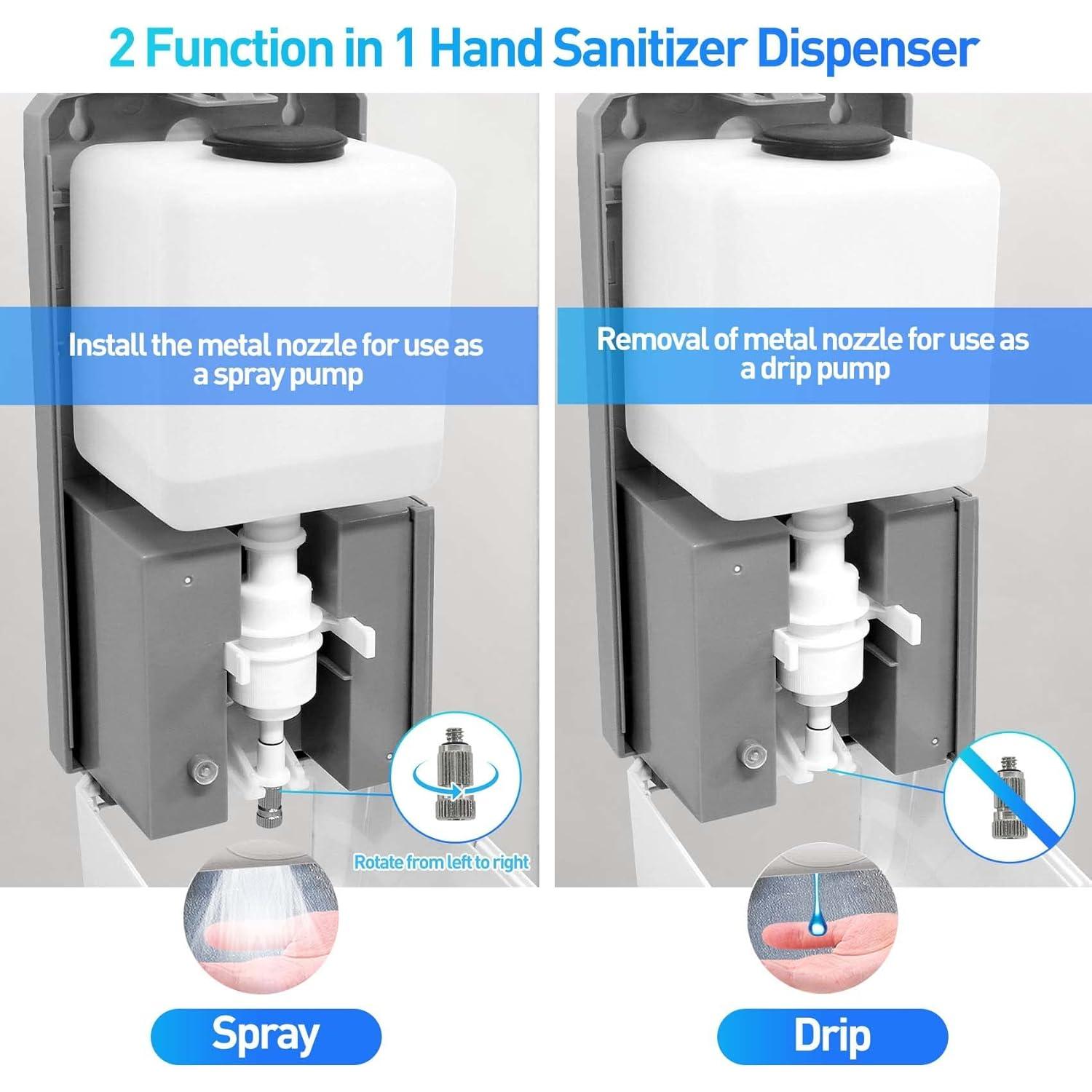 Dispensador Automático de Desinfectante Jewaytec 1000ml Acero Inoxidable