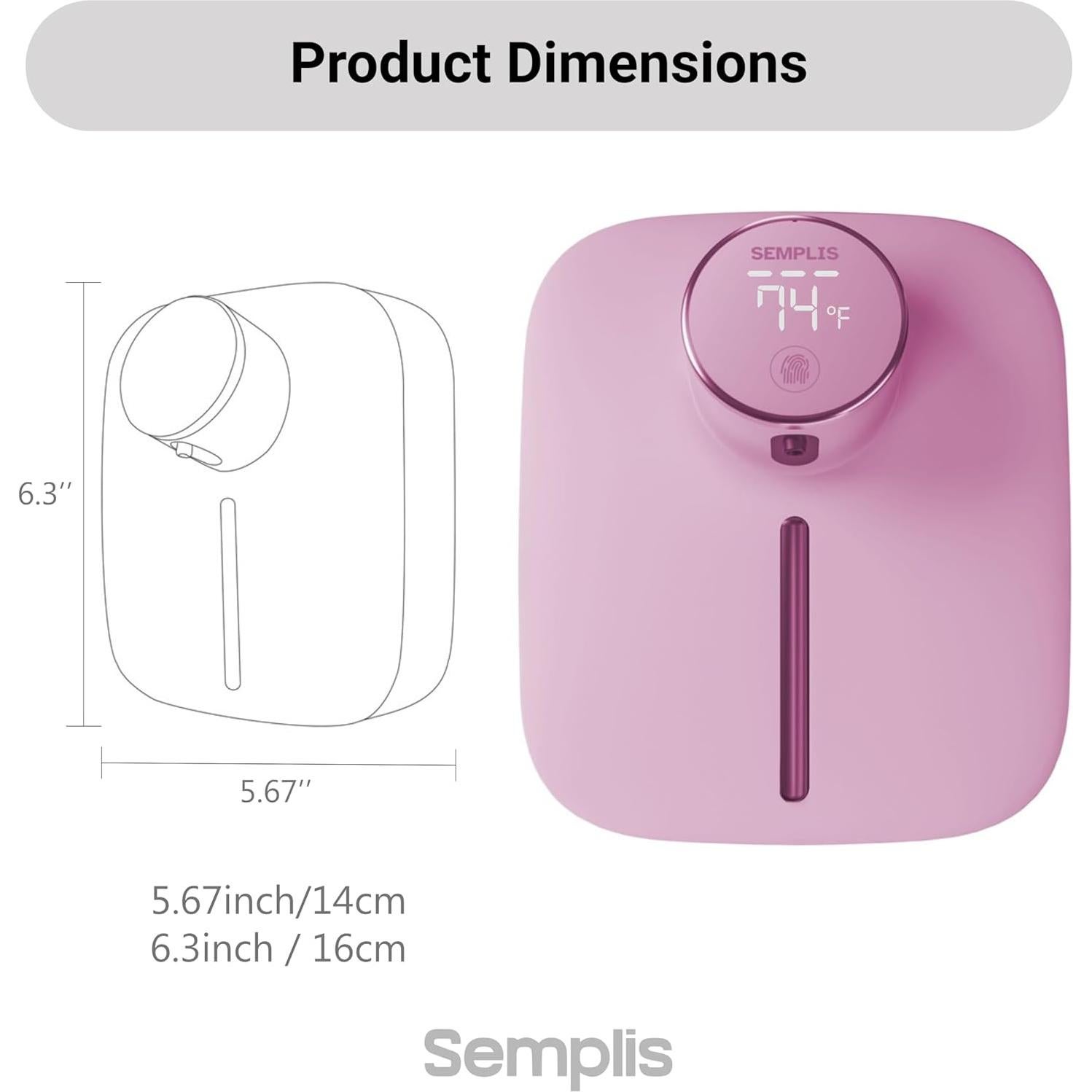 Dispensador Automático de Jabón Espumoso SEMPLIS Blanco