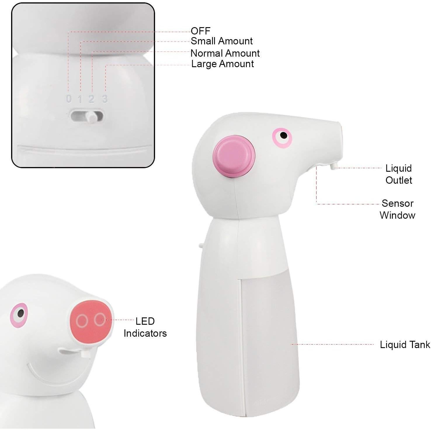 Dispensador de Jabón Espumoso Automático para Niños 340g