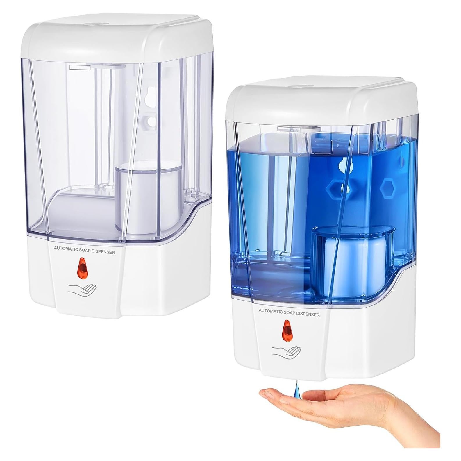 Dispensador Automático de Jabón Hushee 700 ml Blanco - 2 Pcs