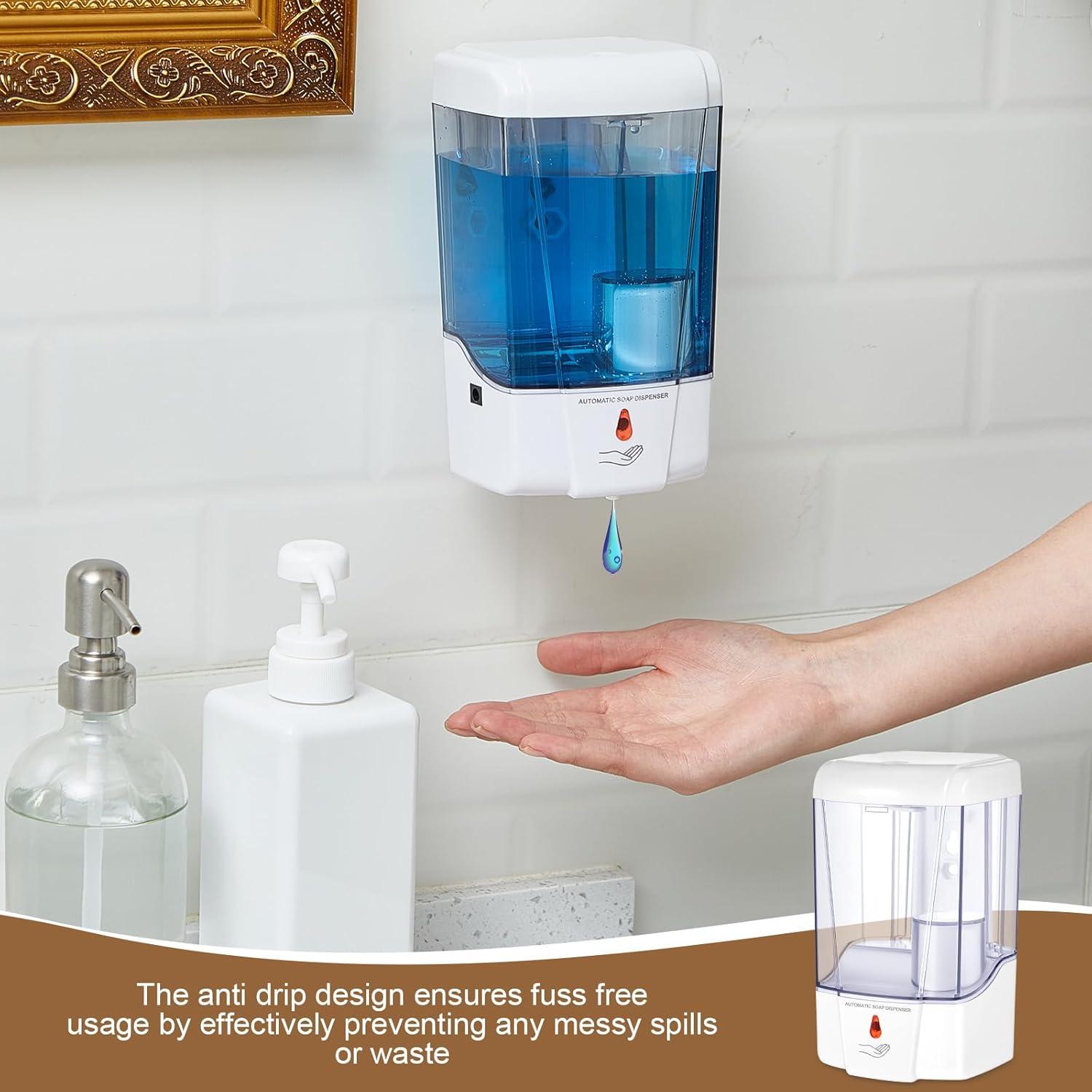 Dispensador Automático de Jabón Hushee 700 ml Blanco - 2 Pcs