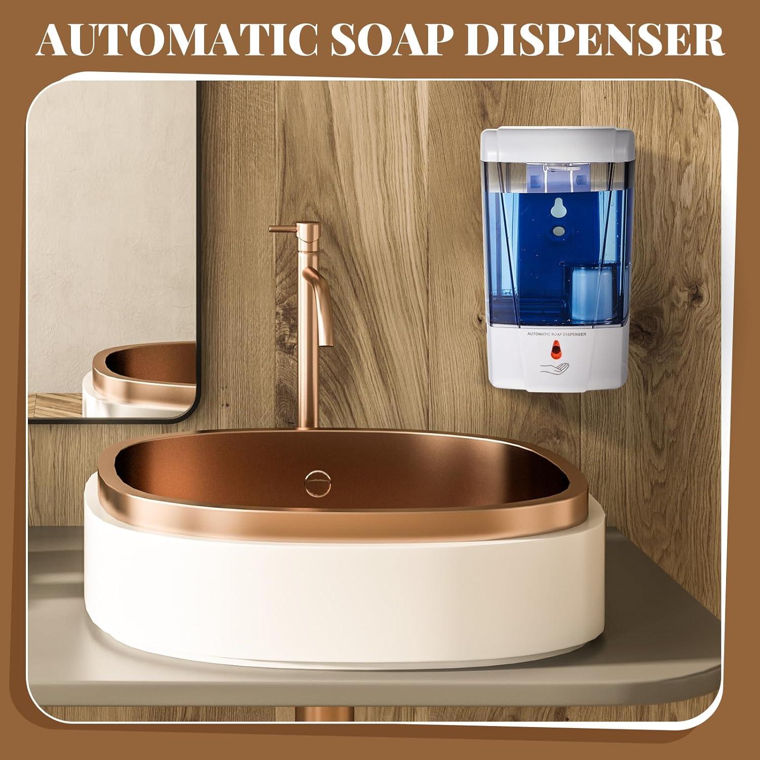 Dispensador Automático de Jabón Hushee 700 ml Blanco - 2 Pcs