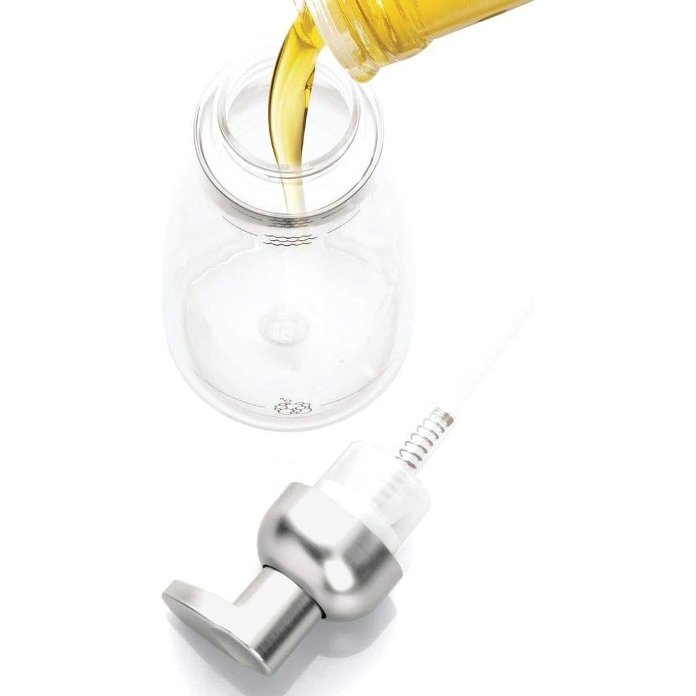 Dispensador de Jabón Espumoso InterDesign 414 ml Claro/Níquel