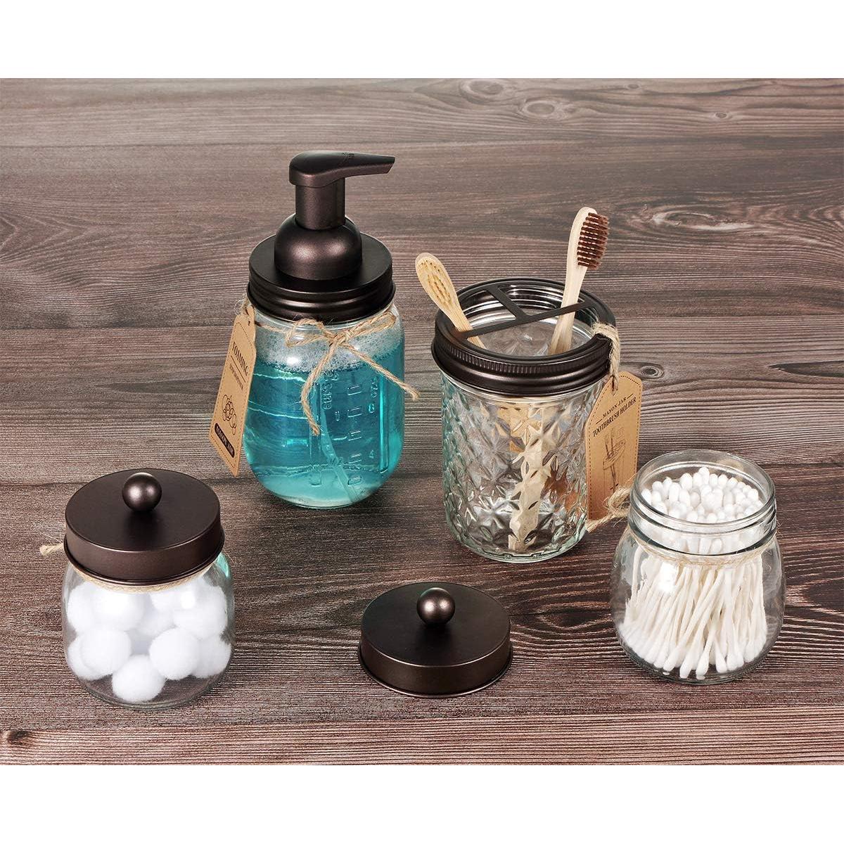 Dispensador de Jabón Espumoso Amolliar 2 Paquete Bronce Cristal