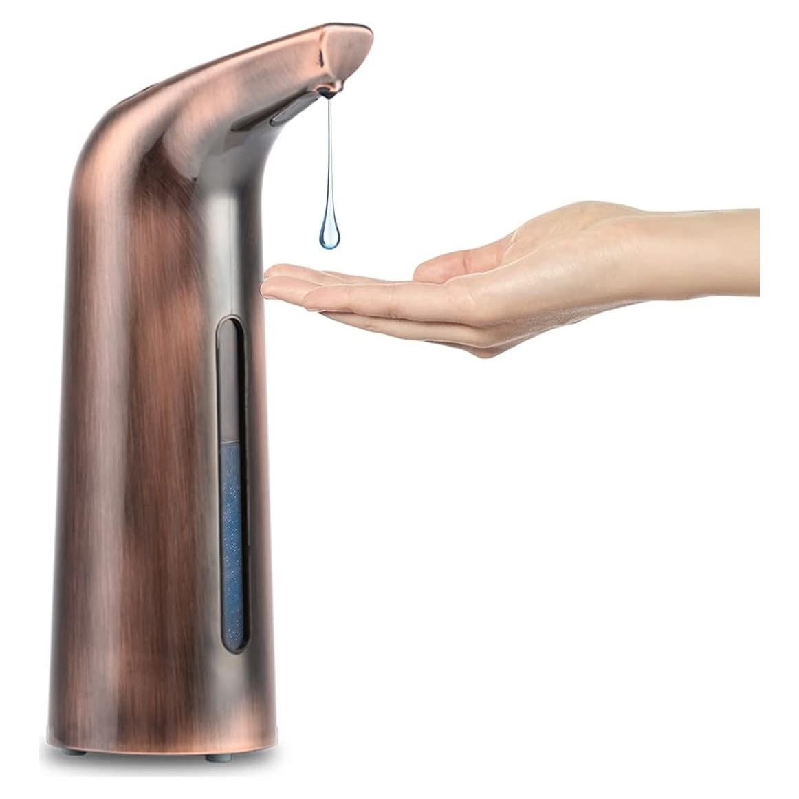 Dispensador de Jabón Automático Axcvveiyi 400ml Cobre Rojo