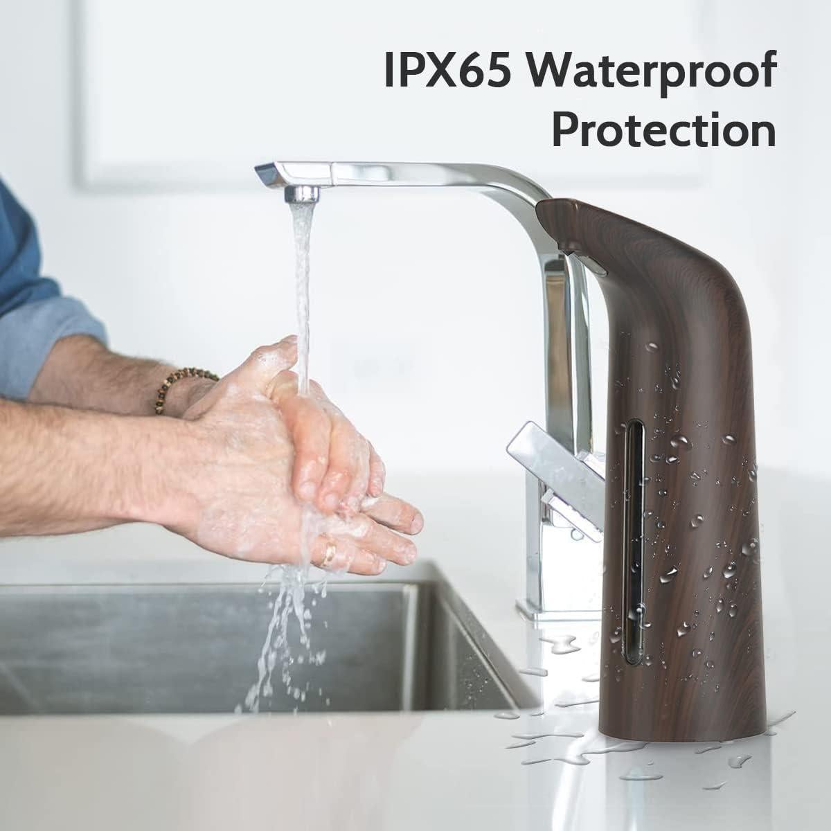 Dispensador de Jabón Automático Axcvveiyi 400ml Cobre Rojo