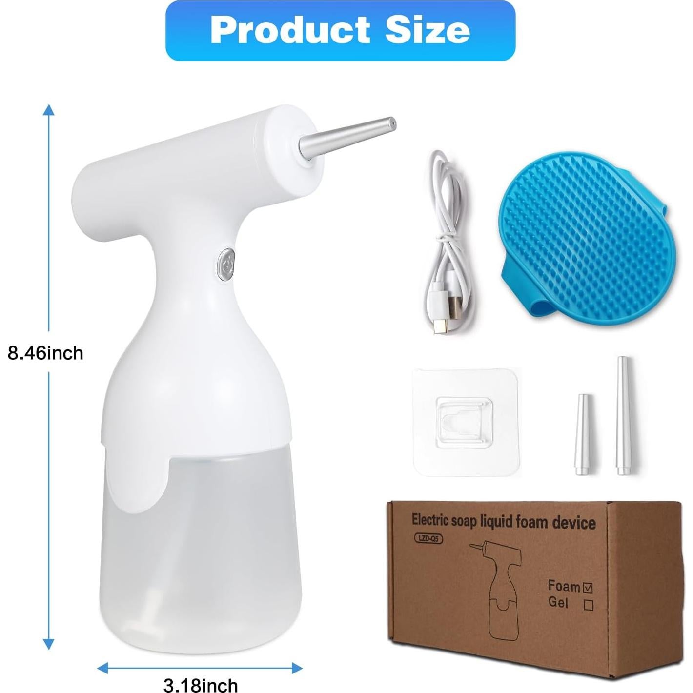 Dispensador Eléctrico de Jabón Espumoso CARELAX 350ml