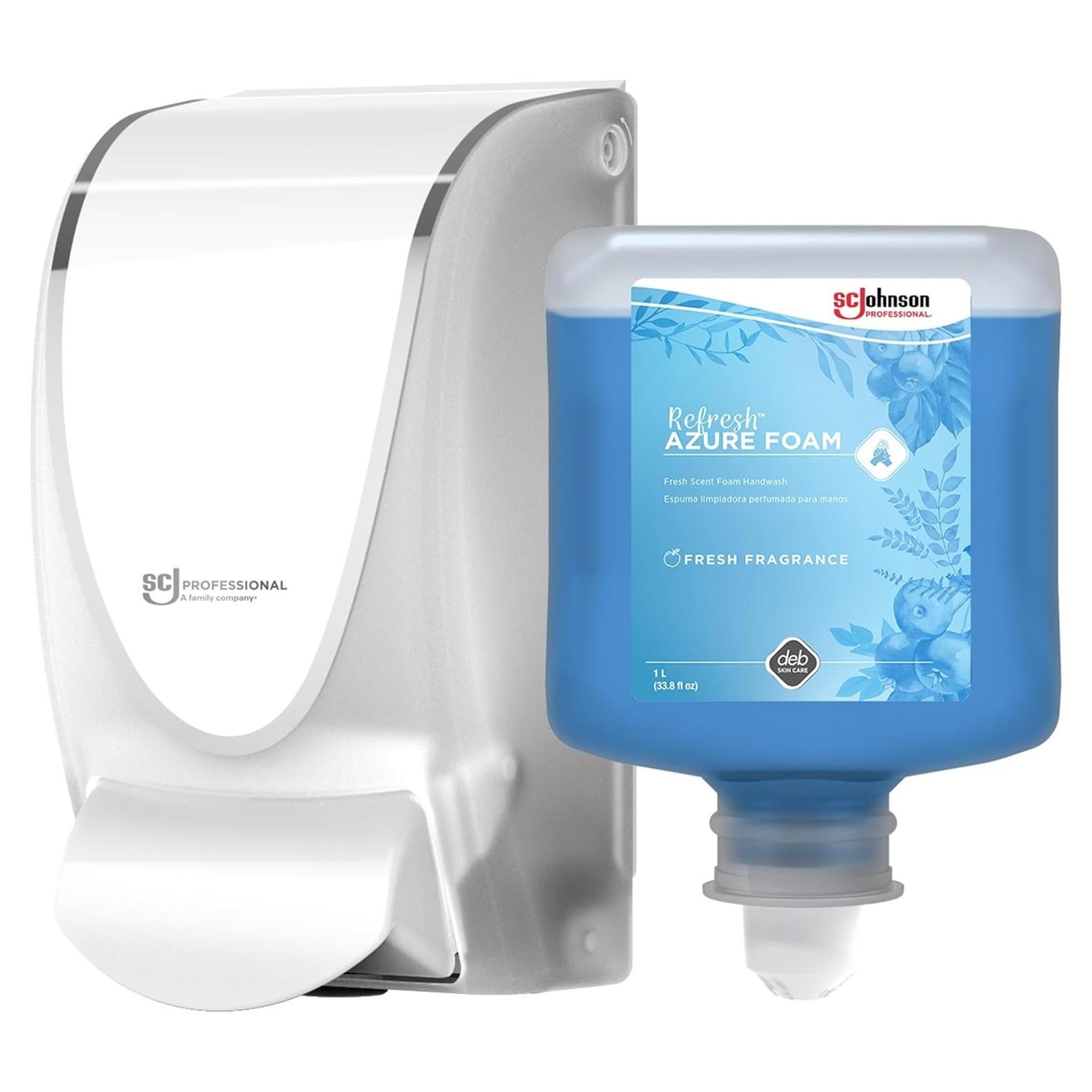 Kit Dispensador Jabón Espumoso SC Johnson Professional Azure 1L