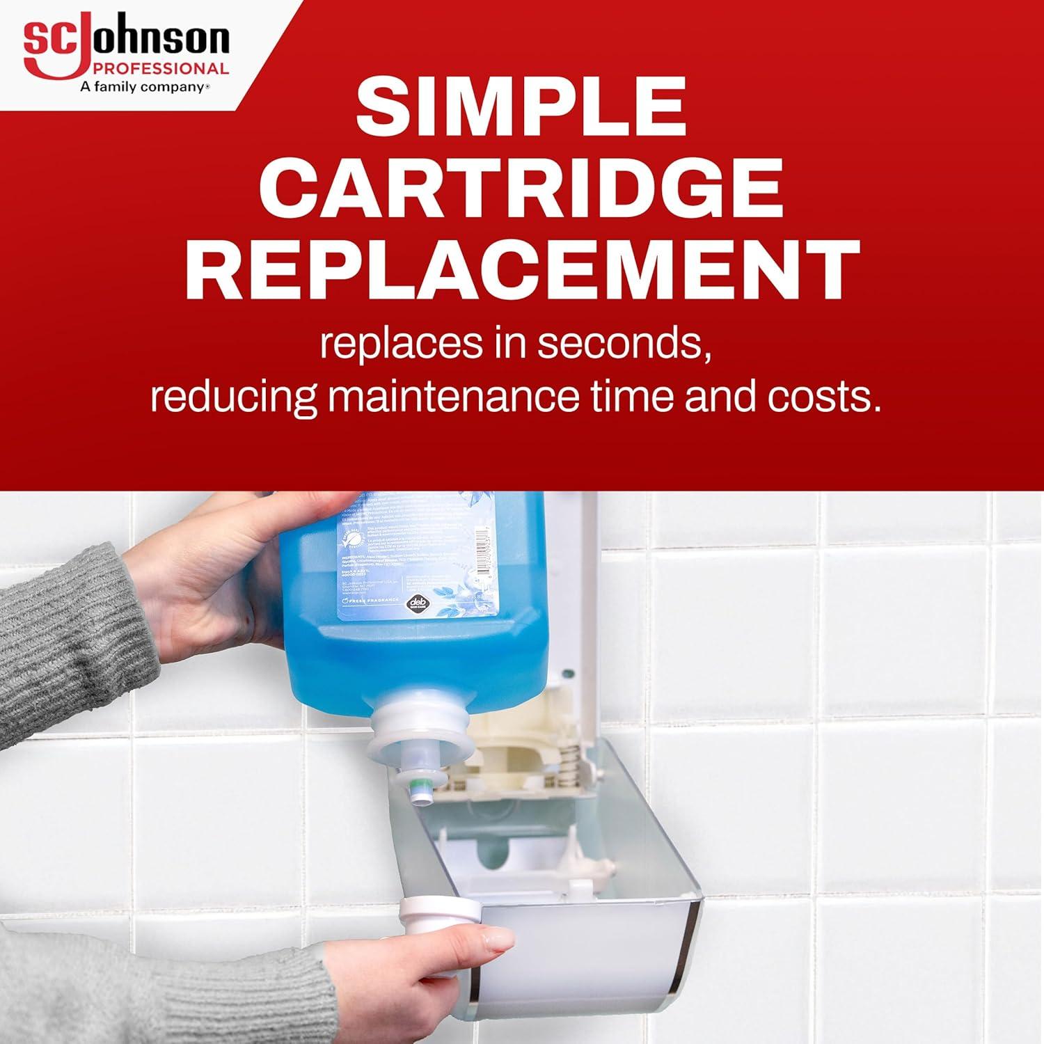 Kit Dispensador Jabón Espumoso SC Johnson Professional Azure 1L