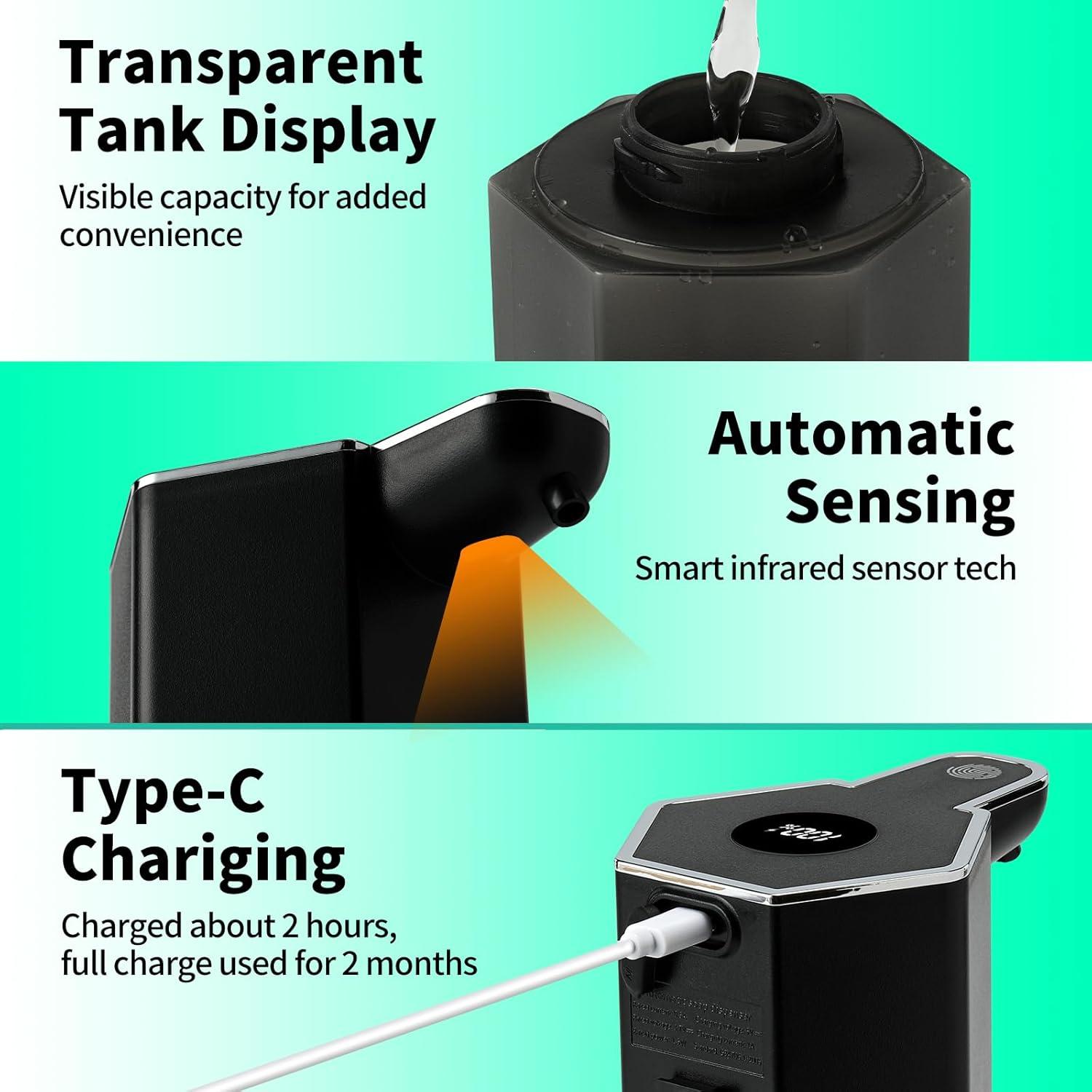 Dispensador Automático de Jabón Espumoso Widjbd 420ml USB