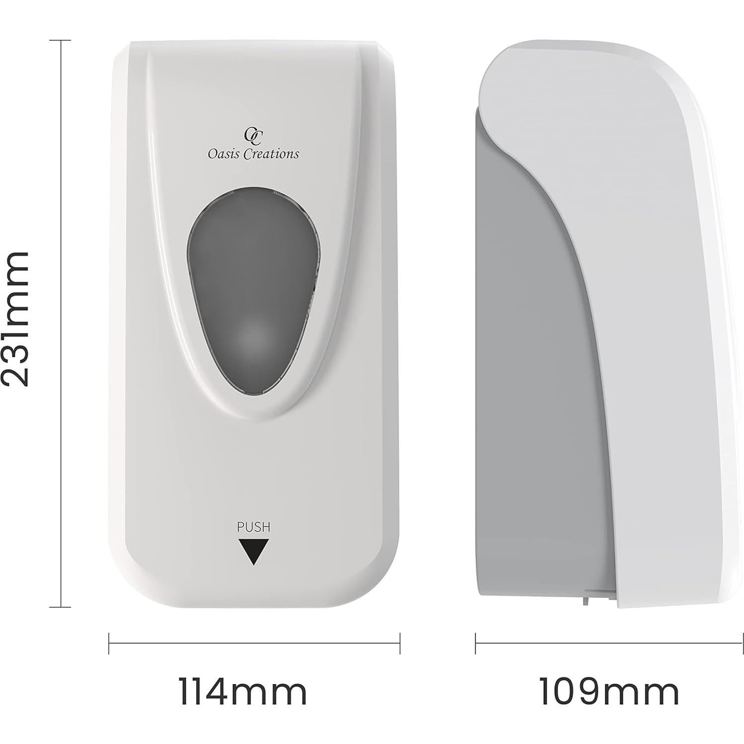 Dispensador Manual de Jabón Oasis Creations 1000ml Blanco