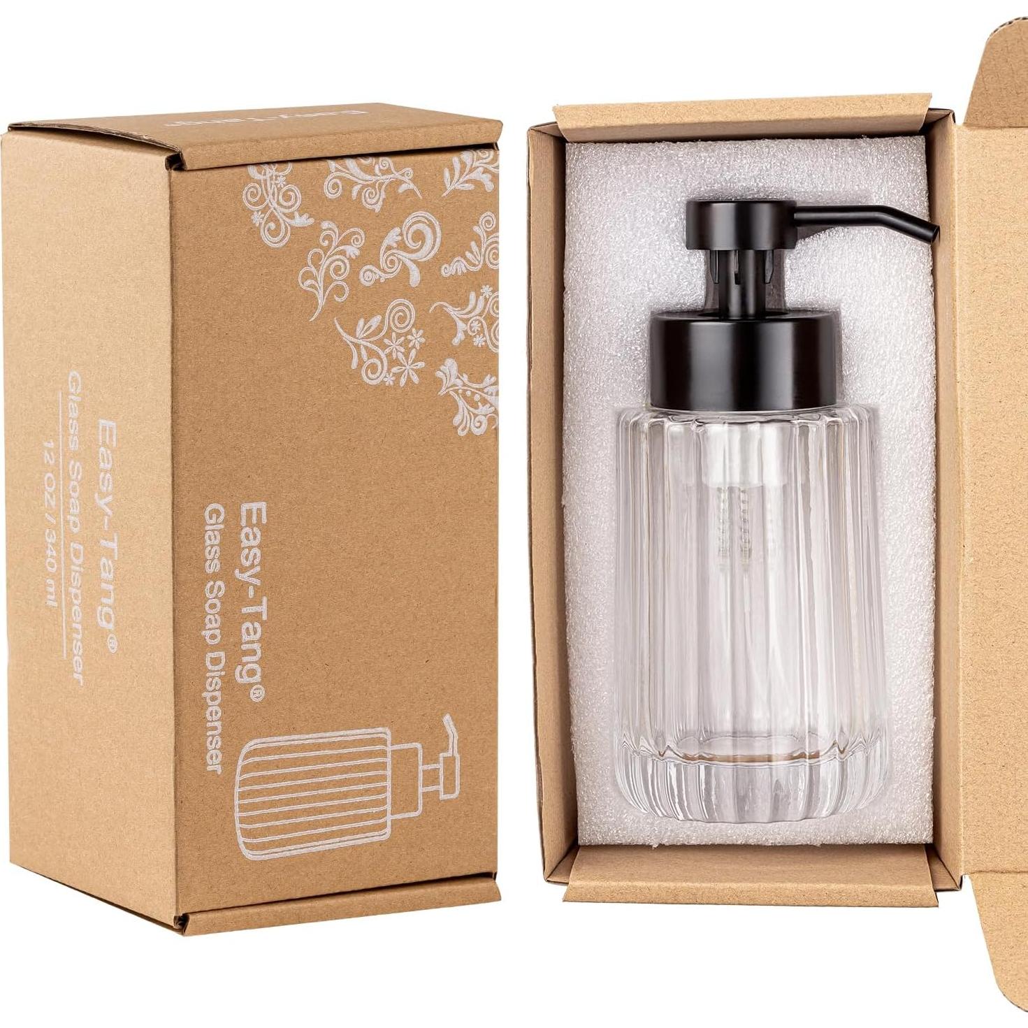 Dispensador de Jabón Espumoso Easy-Tang de Vidrio 354 ml