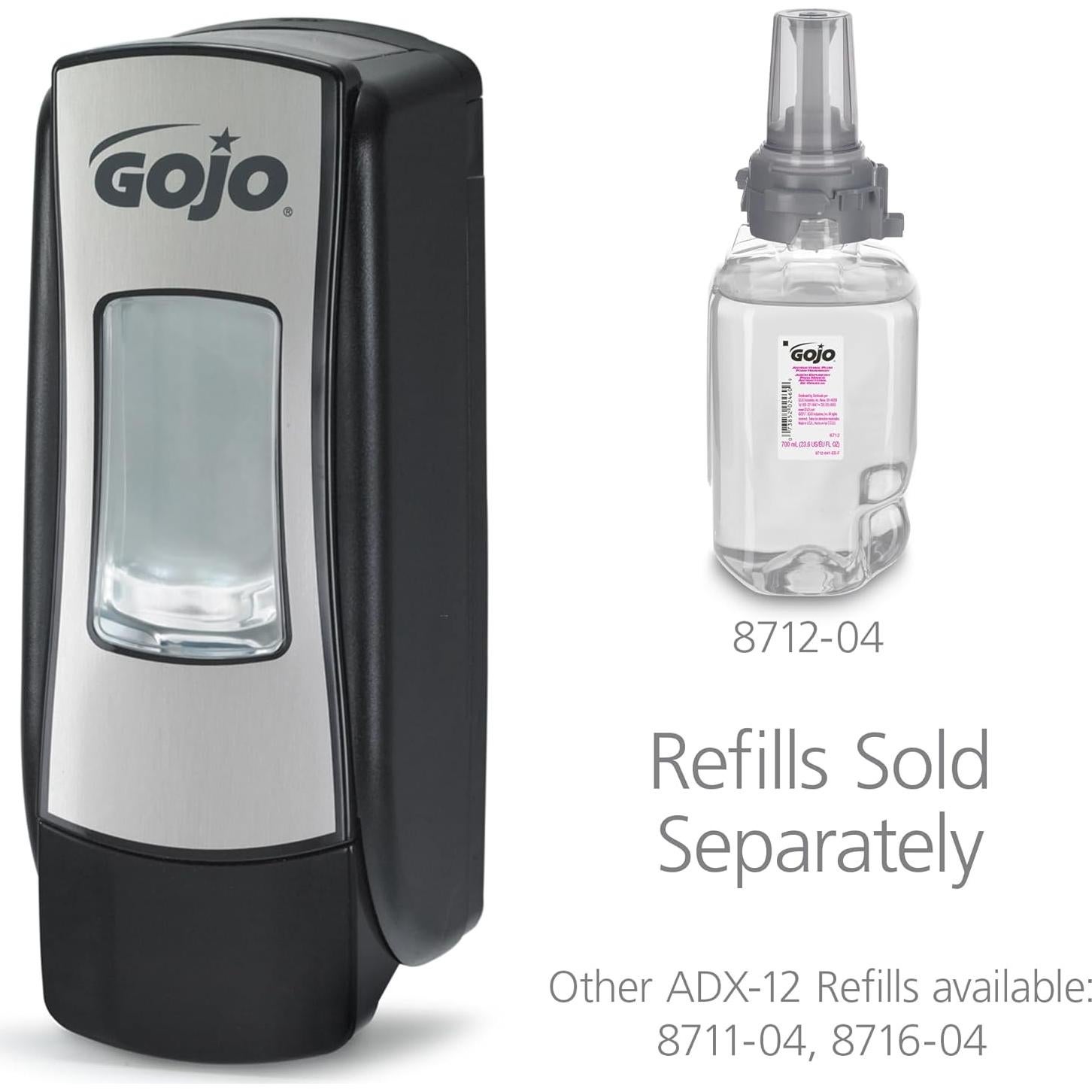 Dispensador de Jabón Espumoso GOJO ADX-7 700 mL Cromo/Negro