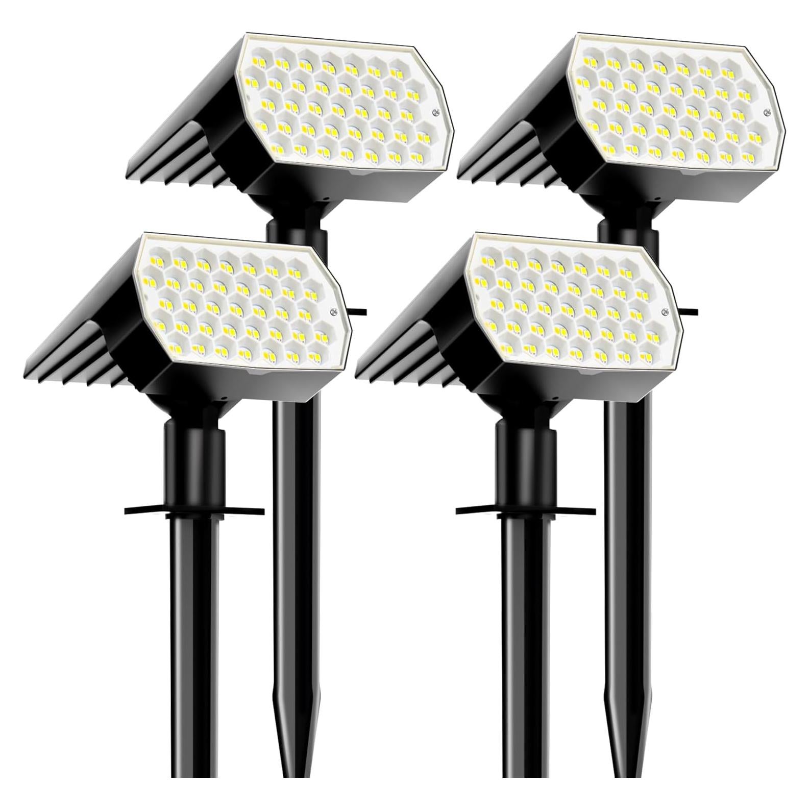 Luces Solares Ugecl 74 LED 3 Modos IP65 4PK para Jardín