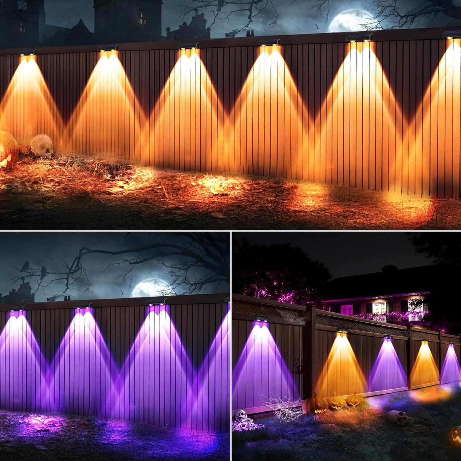 Luces Solares para Cercas Brizled 100lm, Paquete de 8, RGB