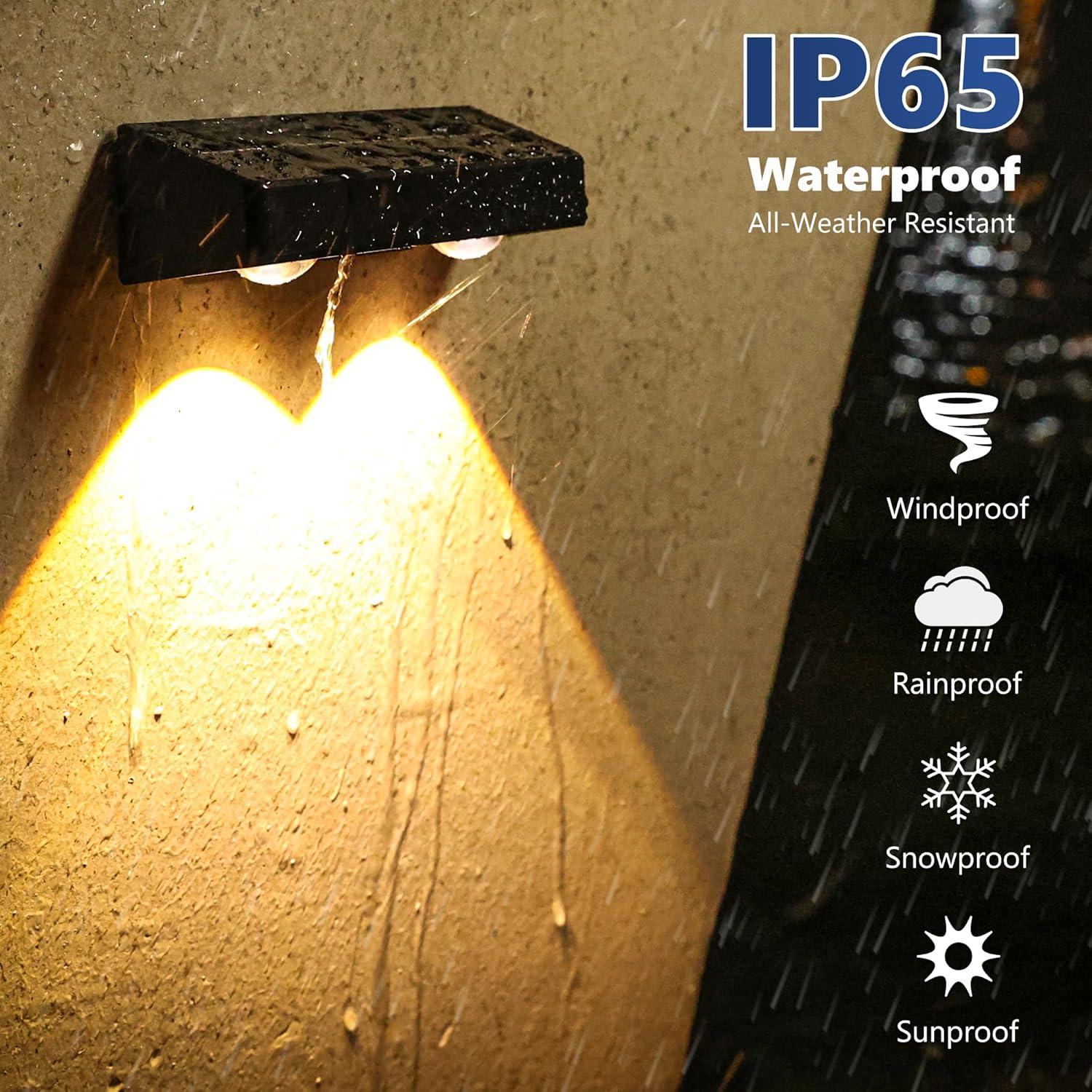 Luces Solares para Cercas Brizled 100lm, Paquete de 8, RGB