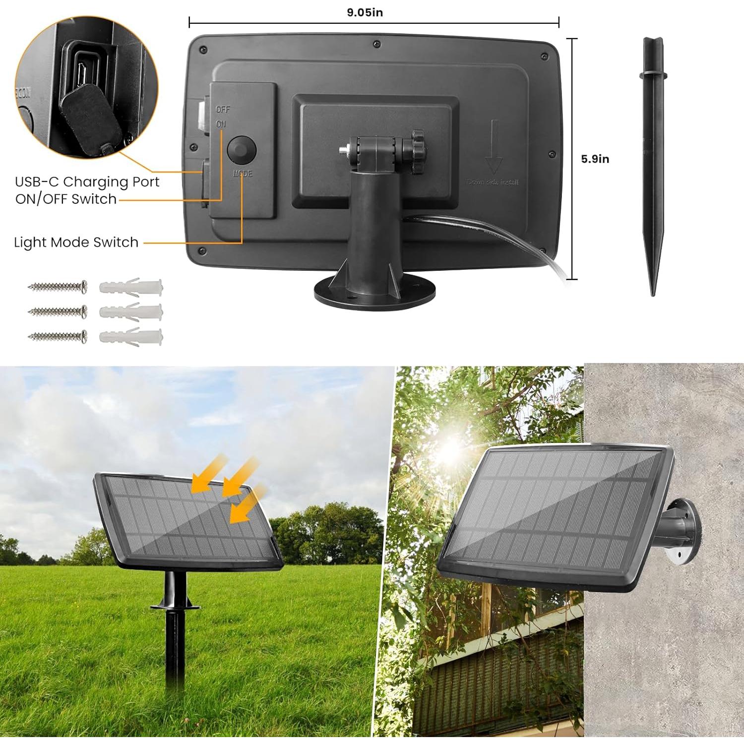 Luces de Cadena Solares Bdrofn 30+2 Bombillas 30m Impermeables