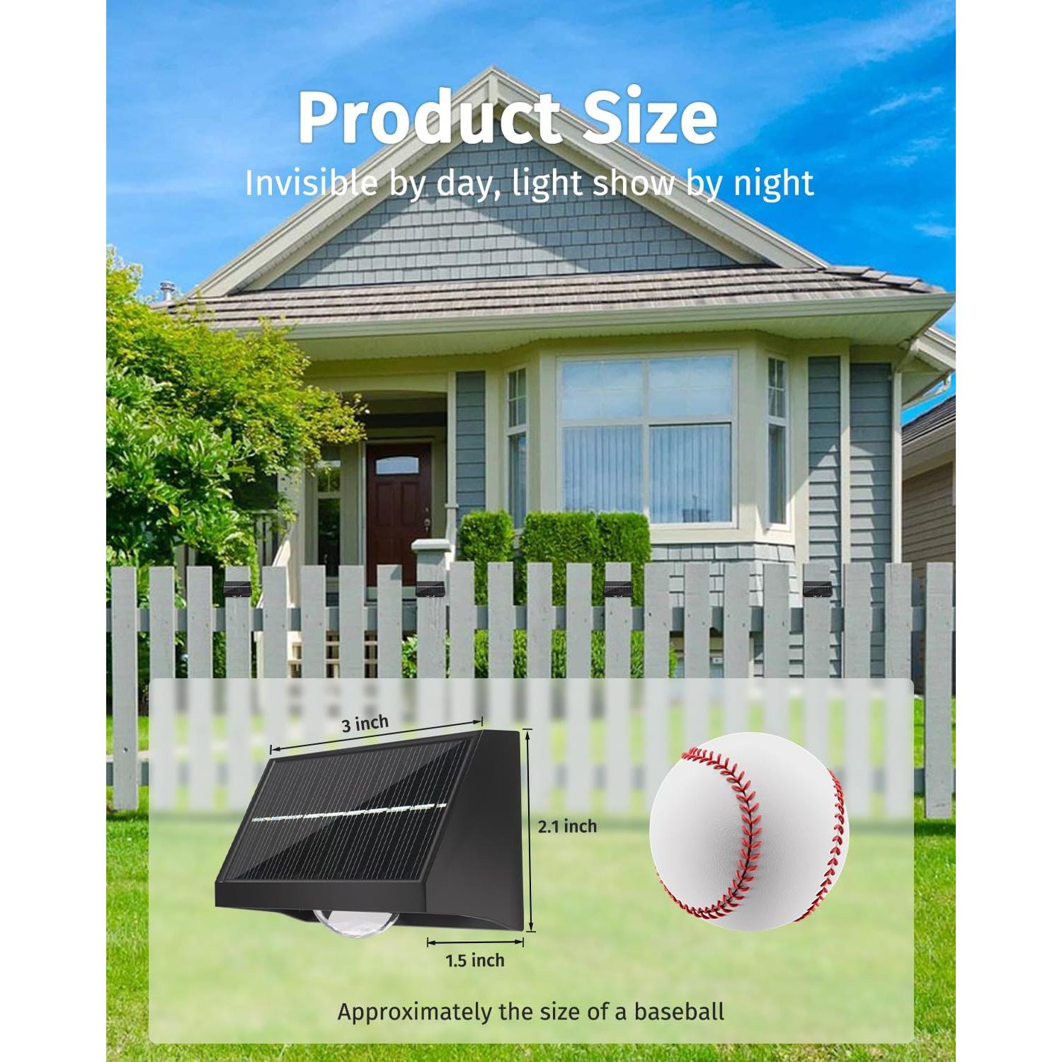 Luces Solares de Cerca SenLuKit 8 Piezas LED IP65 7 Modos