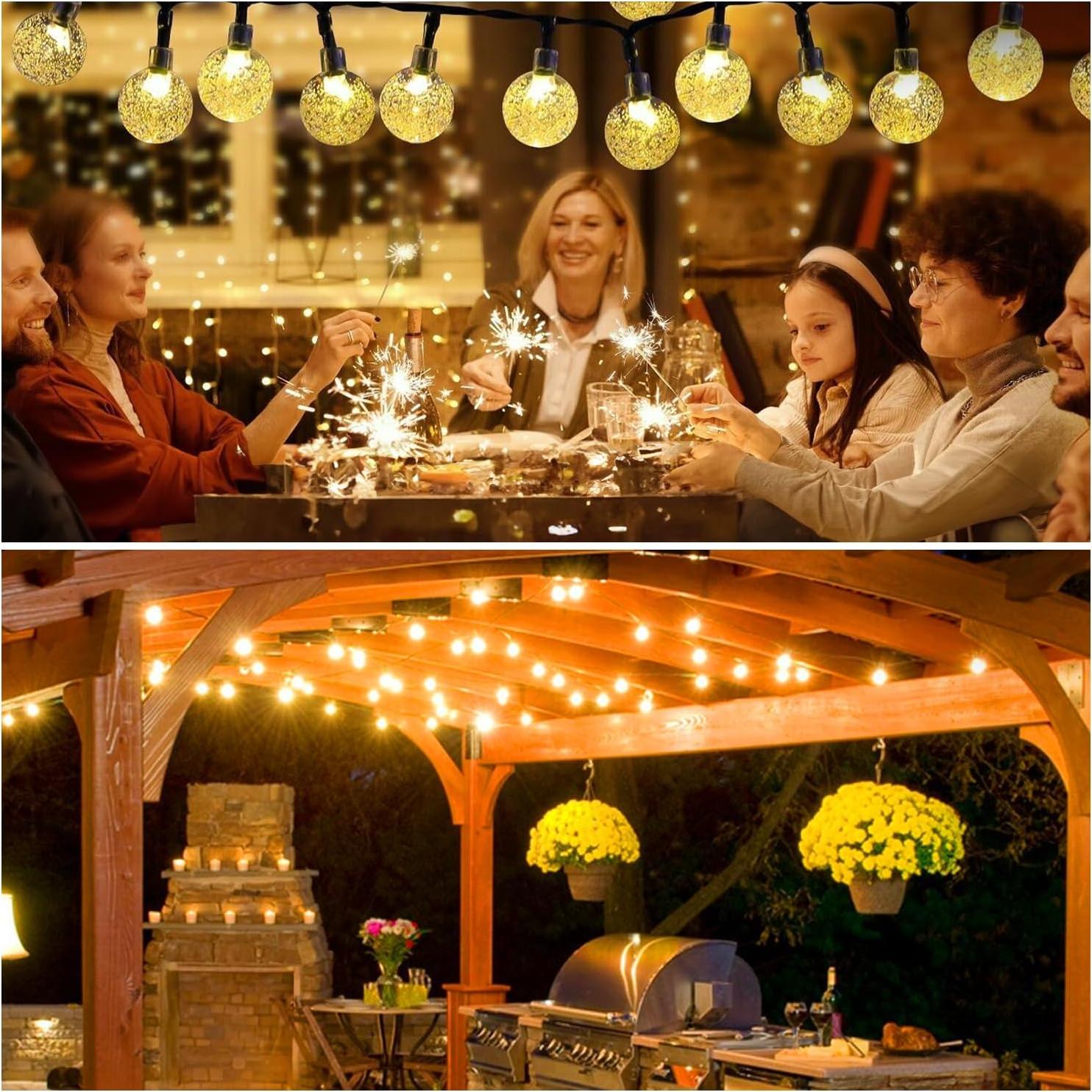 Luces Solares de Cadena USOKYO 120 LED 22m Impermeables