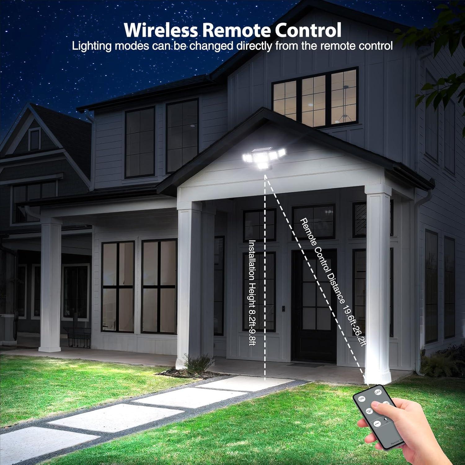 Luces Solares Exteriores Omibee 4000LM 310 LEDs IP65 2 Pzas